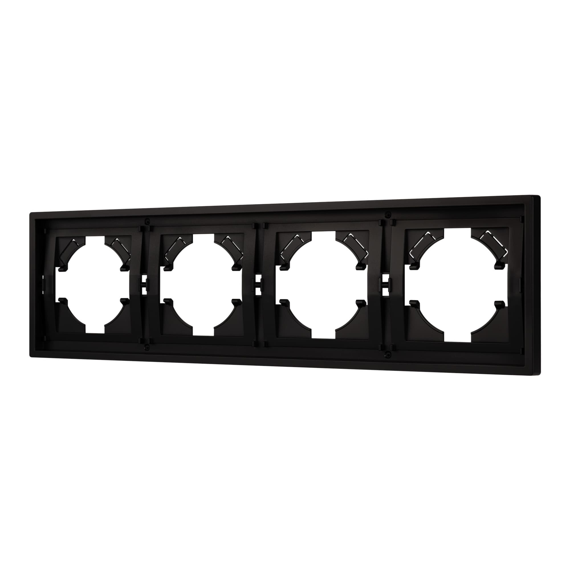 Рамка пластиковая FRM-TENDO-PL-4-BK (Arlight, Черный) 053848