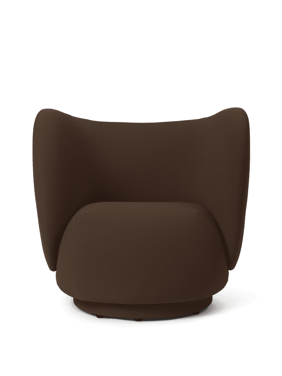 Ferm Living Rico Lounge Chair - Grain - Chocolate ferm LIVING — фото 1