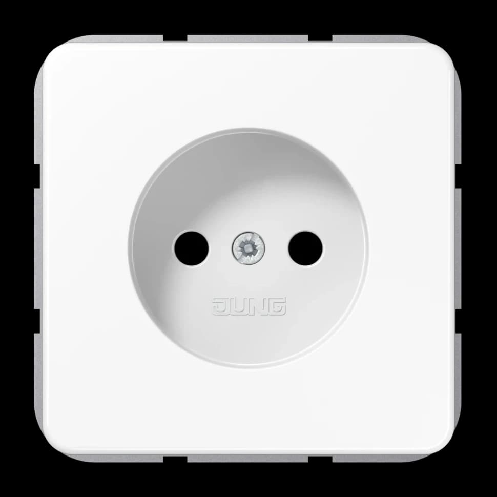 Jung Розетка 2-полюсная без заземляющего контакта, CD1510NWW CD1510NWW