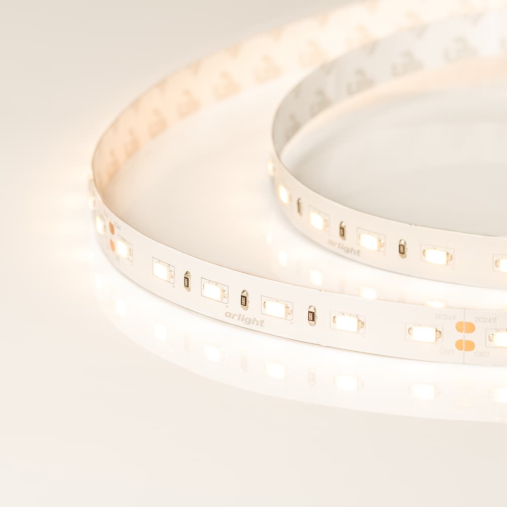 Светодиодная лента ULTRA-5000 24V Warm2400 2xH (5630, 300 LED, LUX) (Arlight, 27 Вт/м, IP20) 018098 — фото 4