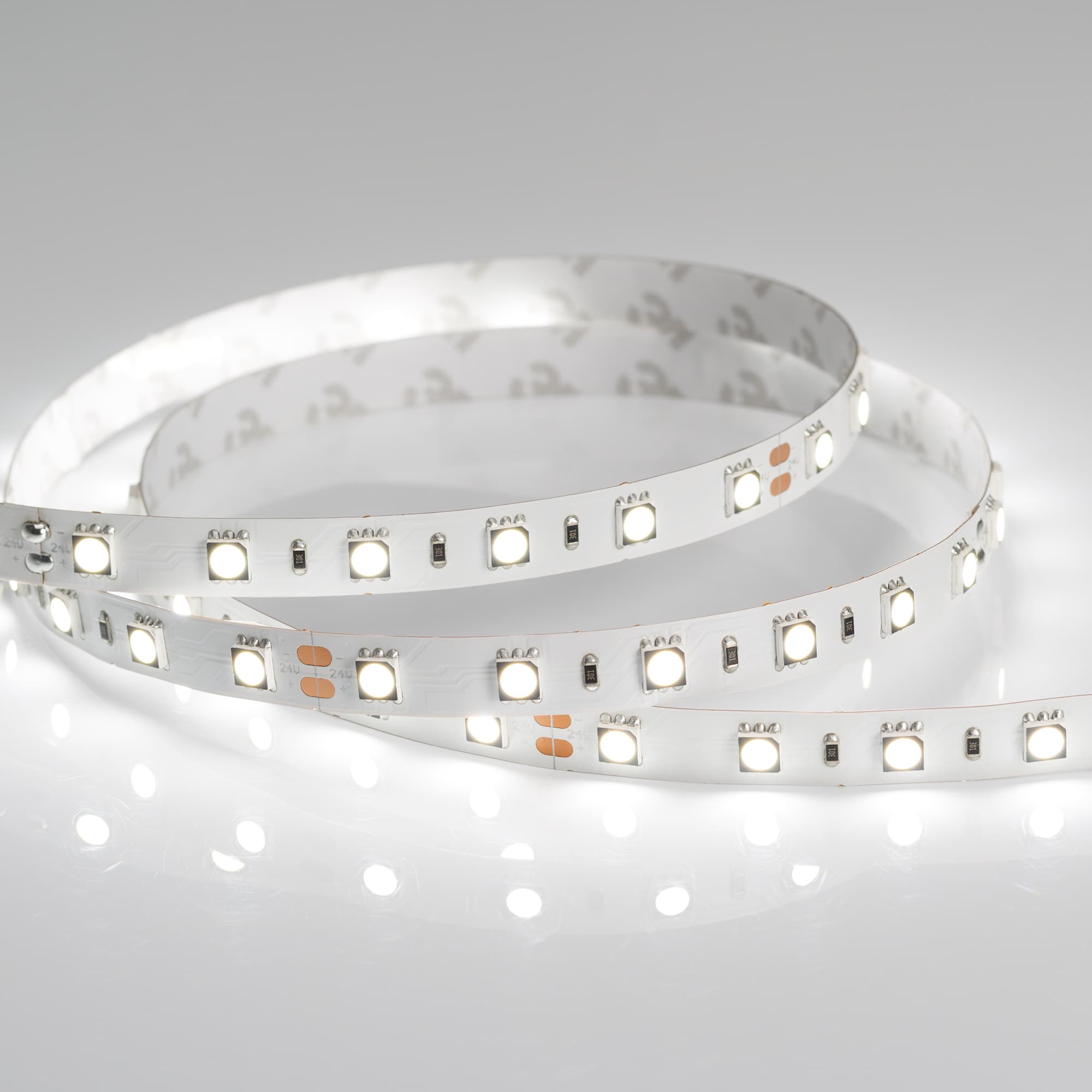 Светодиодная лента RT 2-5000 24V Day5000 2x (5060, 300 LED, CRI98) (Arlight, 14.4 Вт/м, IP20) 021423(1) — фото 4