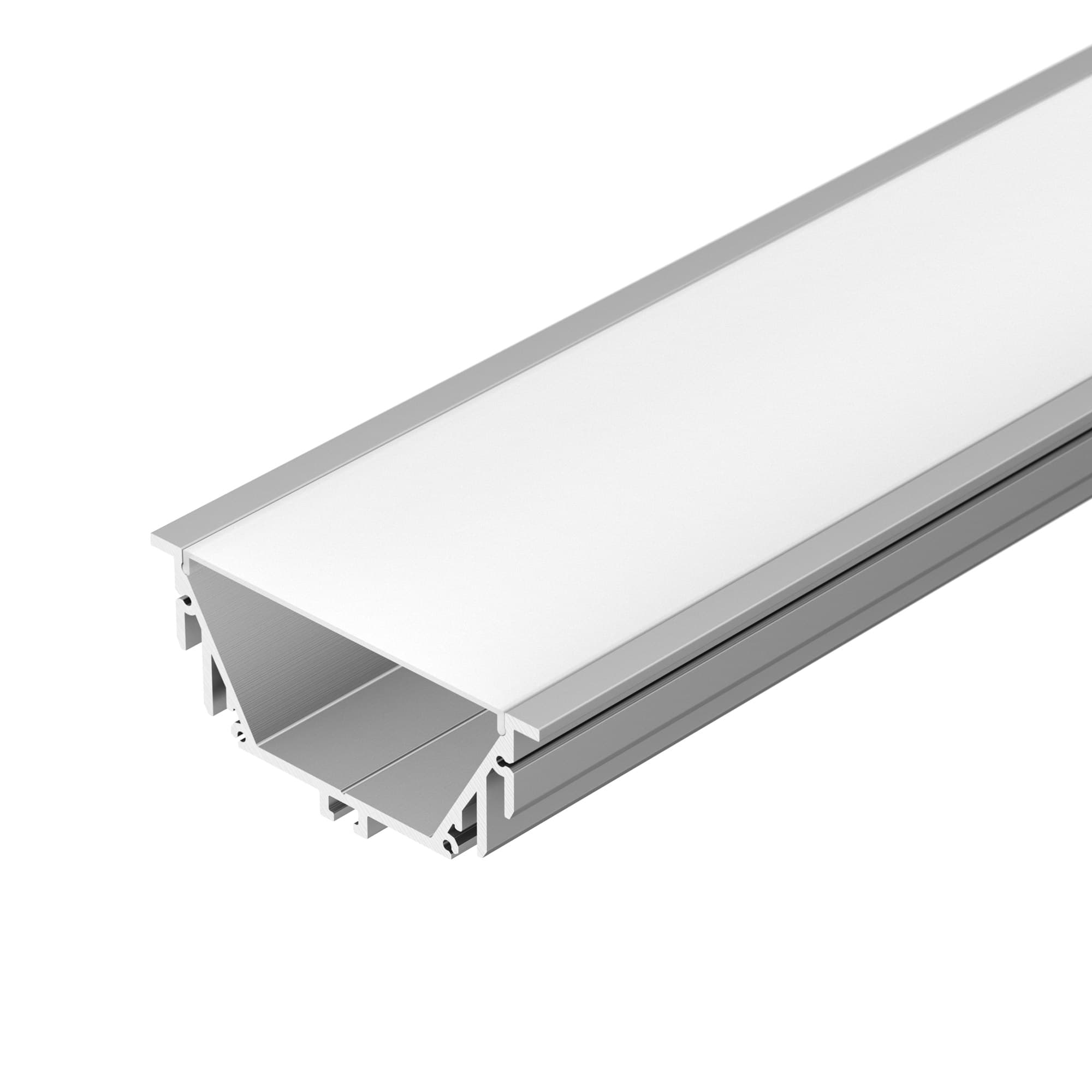 Профиль с экраном ALU-POWER-RW80F-2000 ANOD+FROST (Arlight, Алюминий) 016472 — фото 1