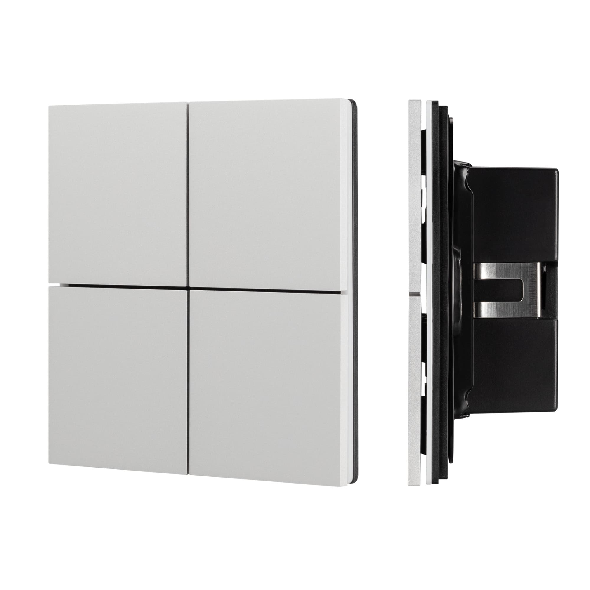 INTELLIGENT ARLIGHT Кнопочная панель KNX-304-23-IN Silver (BUS, Frameless) (IARL, IP20 Металл, 2 года) 039662 Arlight — фото 1