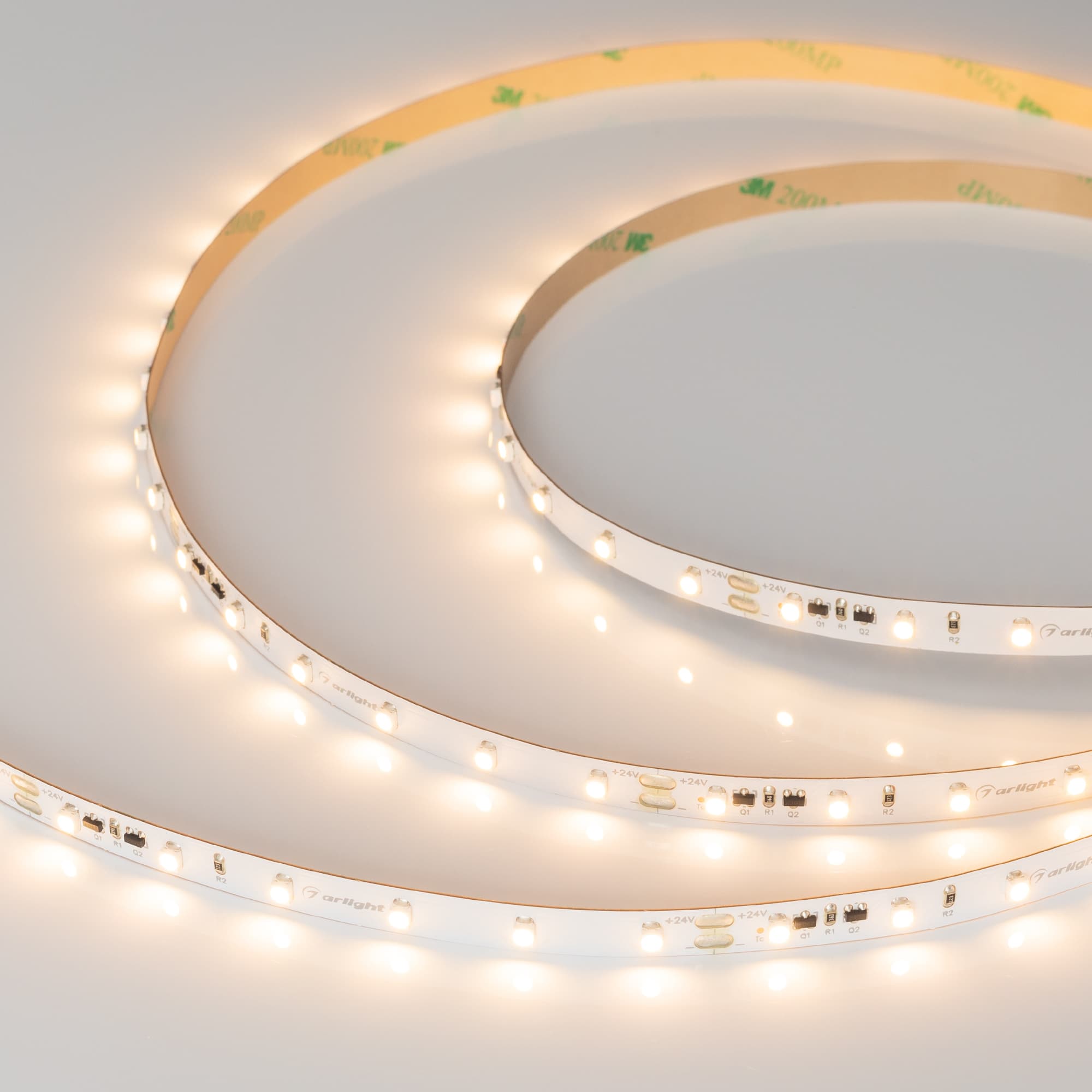 Светодиодная лента RT-10000 24V Warm2700 (3528, 60 LED/m, 10m) (Arlight, 4.8 Вт/м, IP20) 024991 — фото 2