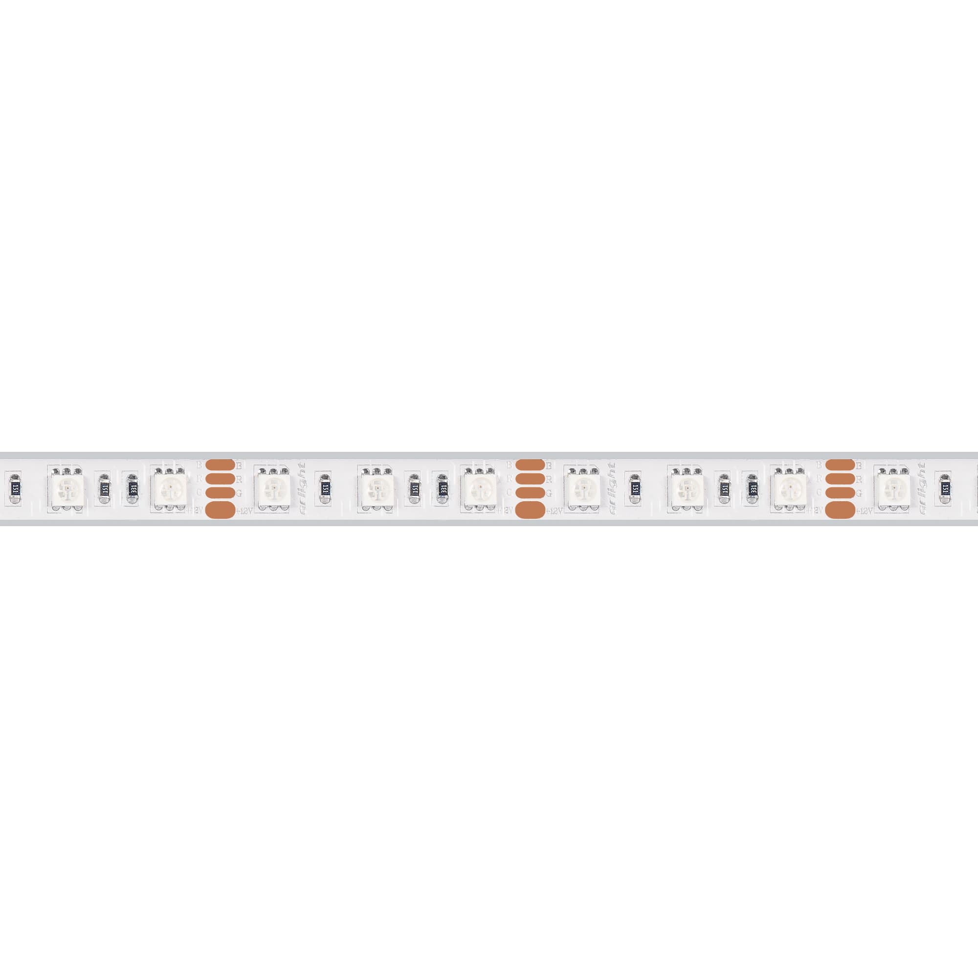 Светодиодная лента RTW 2-5000PS 12V RGB 2x (5060, 300 LED, LUX) (Arlight, 14.4 Вт/м, IP67) 021402 — фото 2