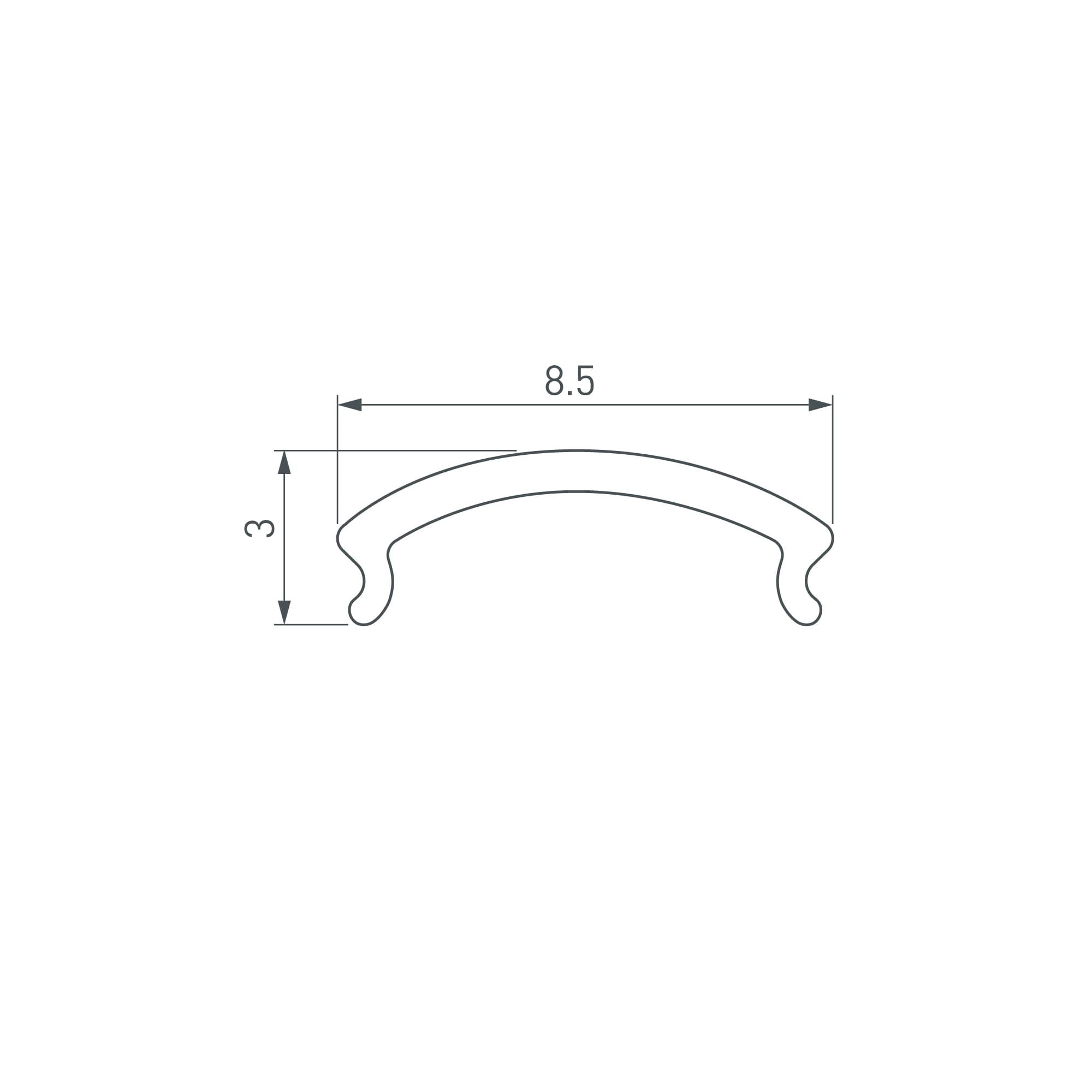 Экран WARDROBE-1530-2000 OPAL (Arlight, Пластик) 050159 — фото 2