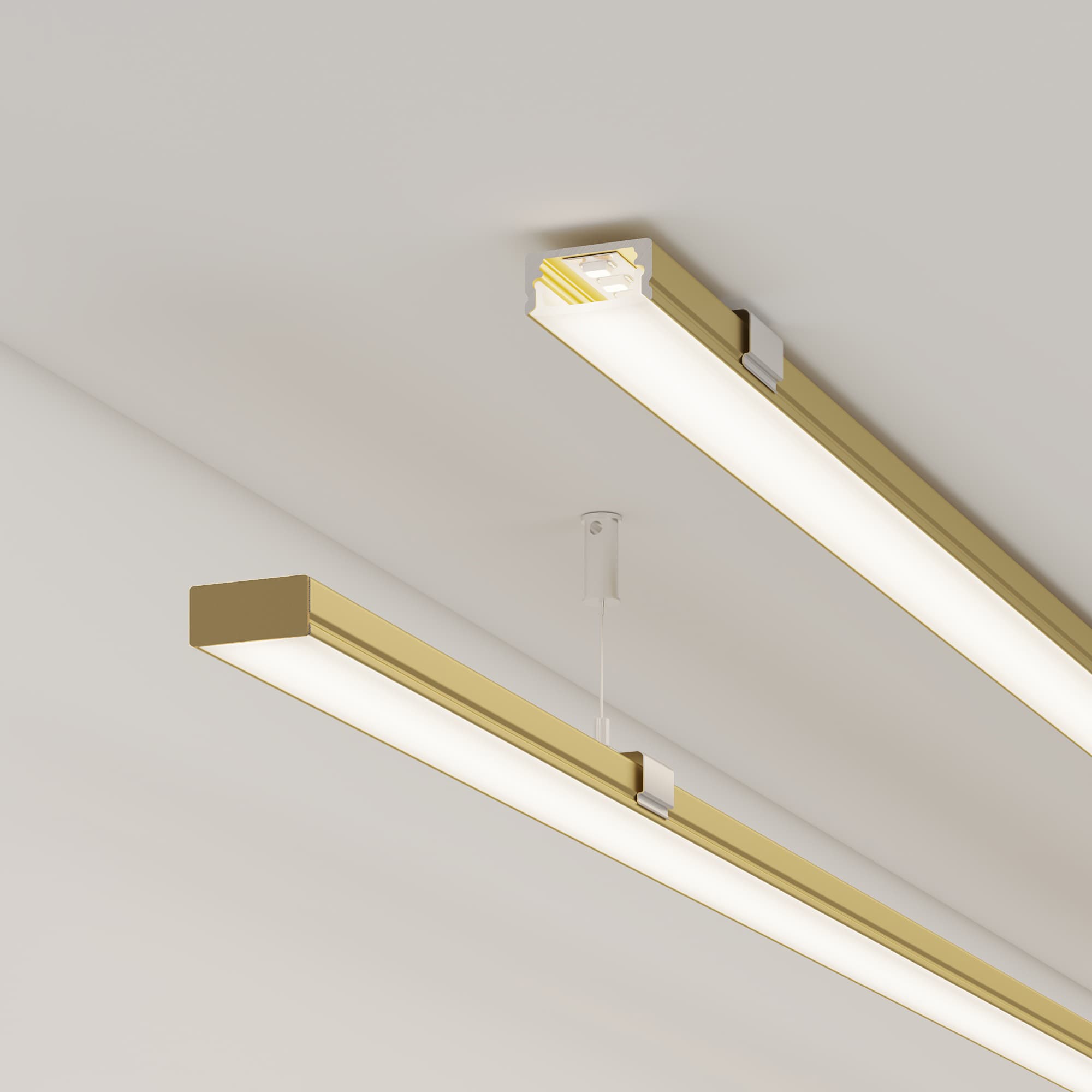 Профиль LINE-1708-2000 ANOD GOLD (Arlight, Алюминий) 039987 — фото 5