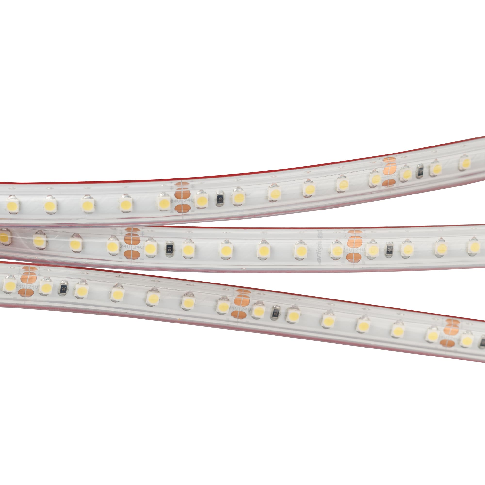 Светодиодная лента герметичная RTW-PS-A120-10mm 24V White6000 (9.6 W/m, IP67, 2835, 5m) (Arlight, 9.6 Вт/м, IP67) 022321(2) — фото 1