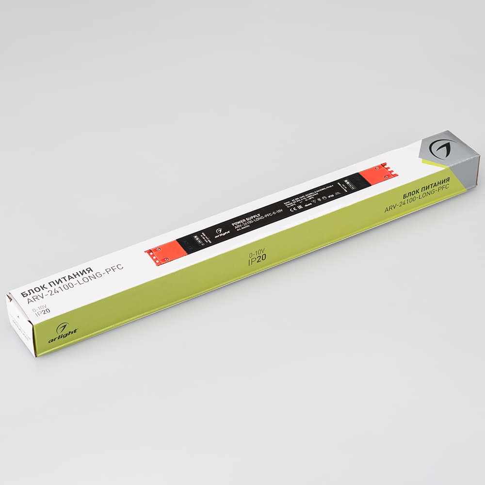Блок питания ARV-24100-LONG-PFC-0-10V (24V, 4.1A, 100W) (Arlight, IP20 Металл, 5 лет) 024753 — фото 2