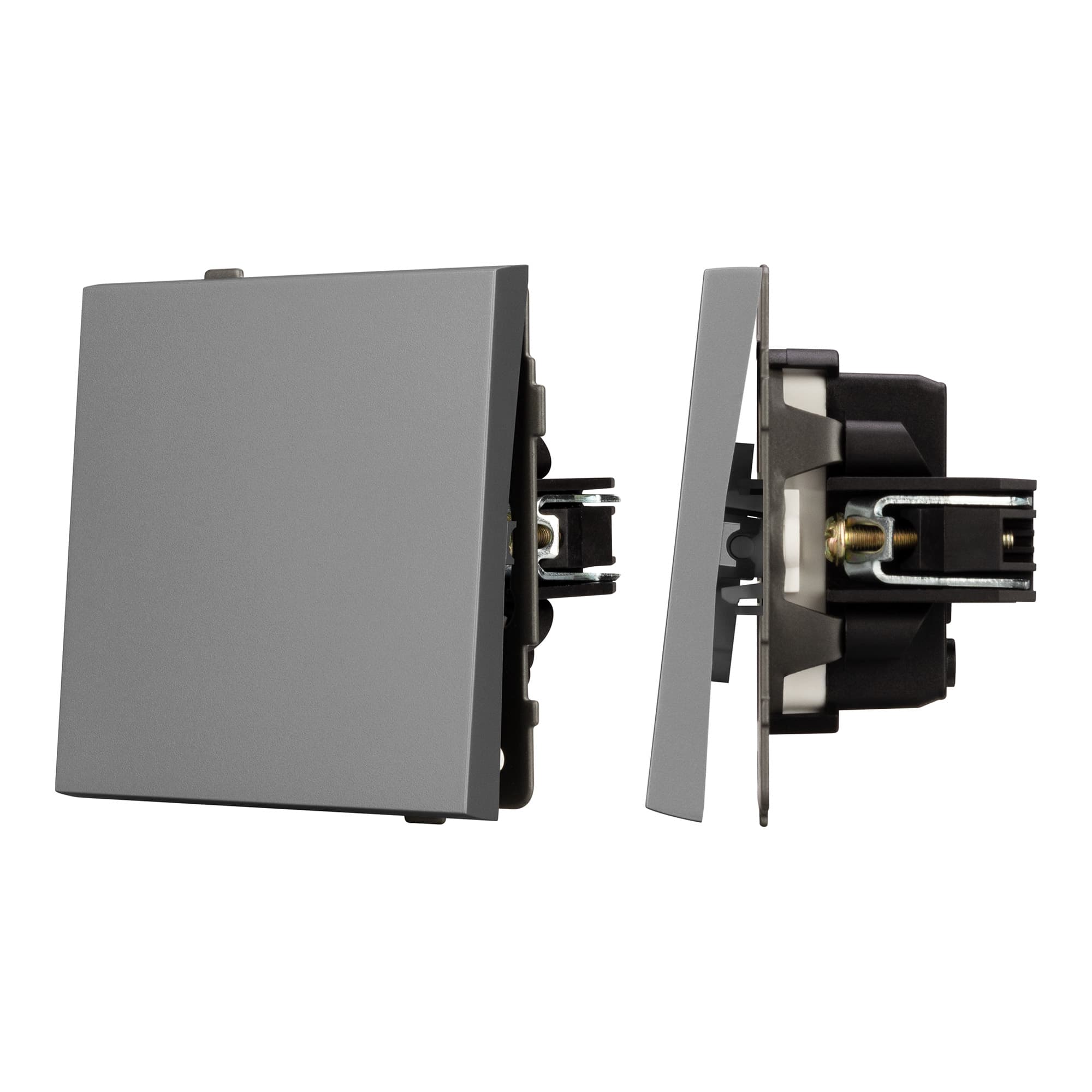 Механизм звонкового выключателя SWT-TENDO-MKR1-PL-GR (230V, 10A) (Arlight, Графитовый) 054144