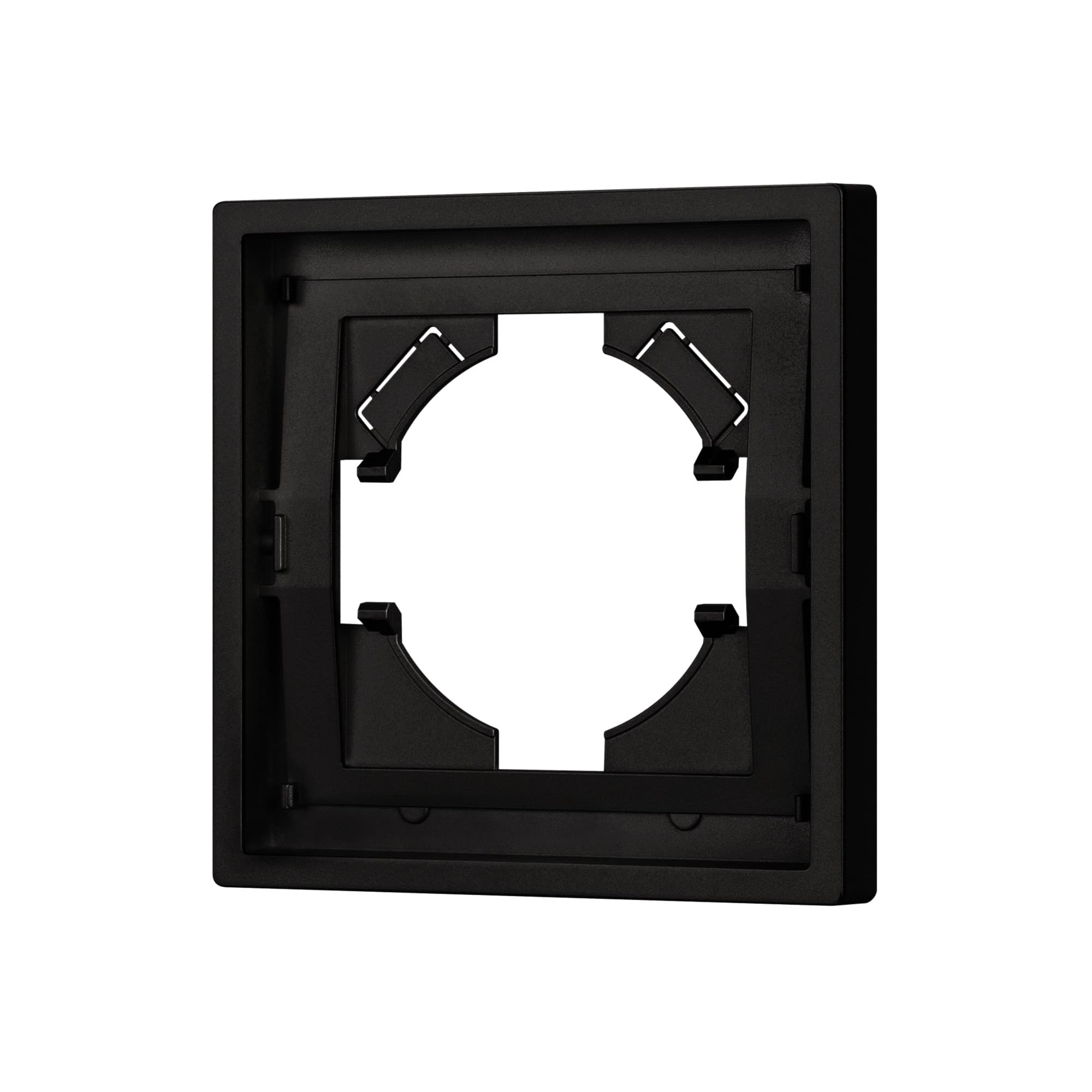 Рамка пластиковая FRM-TENDO-SFPL-1-BK (Arlight, Матовый черный) 054642