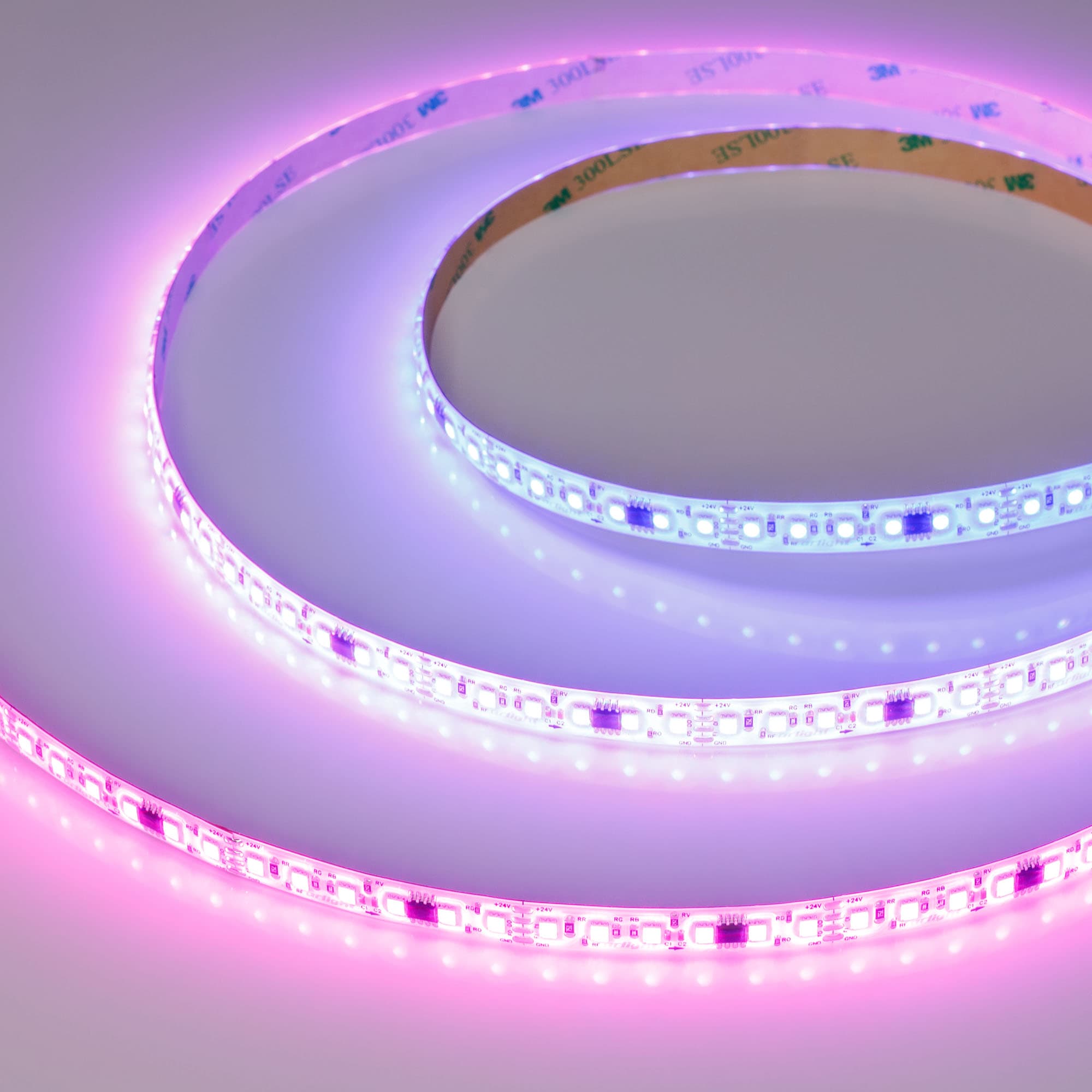 Светодиодная лента герметичная SPI-SE-A120-10mm 24V RGB-PX6-BPT (23 W/m, IP65, 2835, 5m) (Arlight, бегущий огонь) 049451 — фото 1
