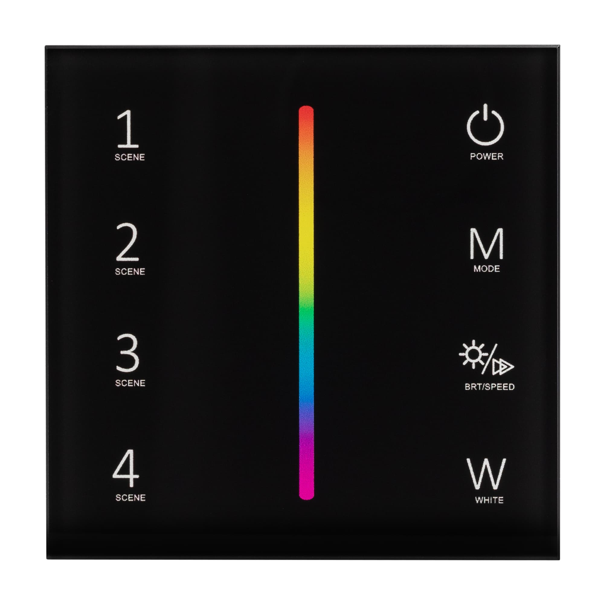 Панель SMART-P22-RGBW-G-IN Black (12-24V, 4x3A, Sens, 2.4G) (Arlight, IP20 Пластик, 5 лет) 033766 — фото 2