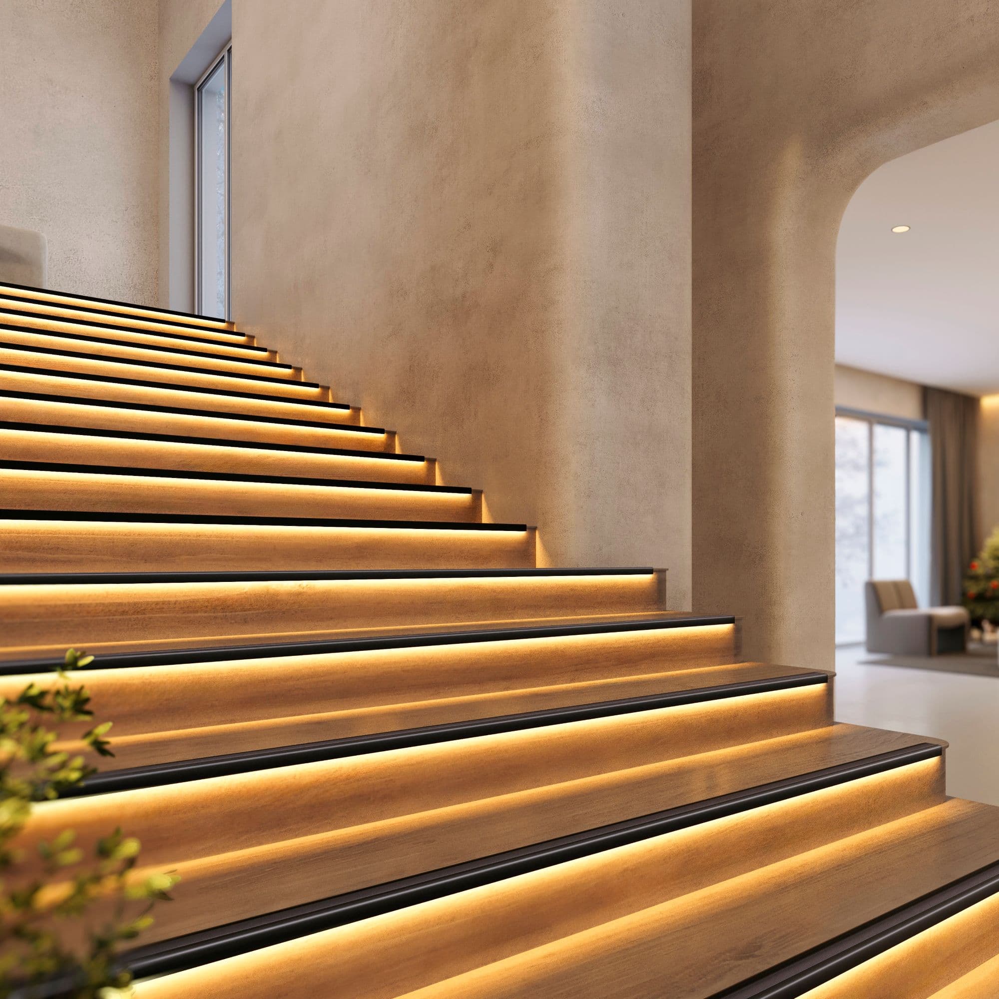 Профиль STAIR-W60-2000 ANOD BLACK (Arlight, Алюминий) 060867 — фото 4