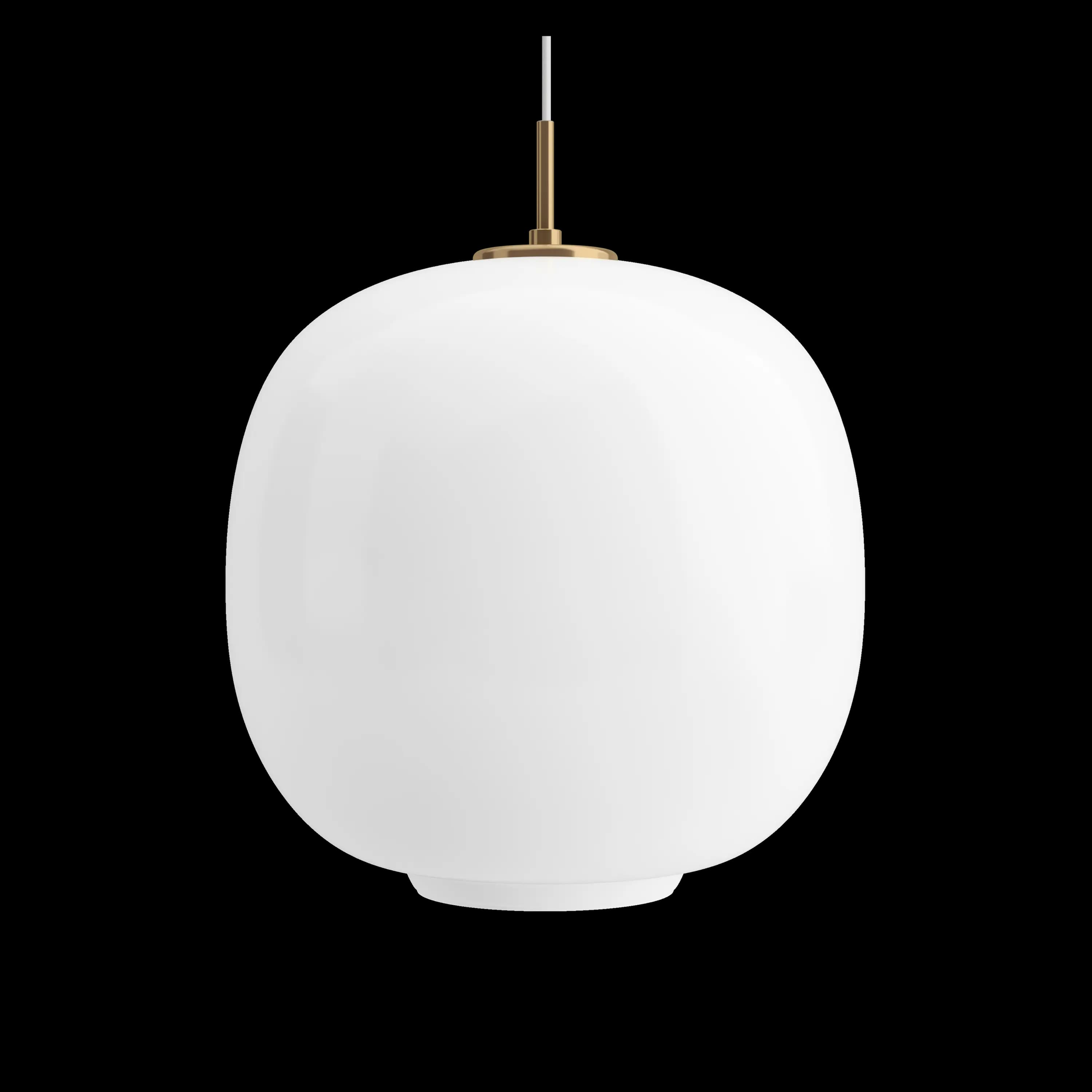 Louis Poulsen VL 45 Radiohus Pendant Brass/glossy white opal glass Ø 370 — фото 2