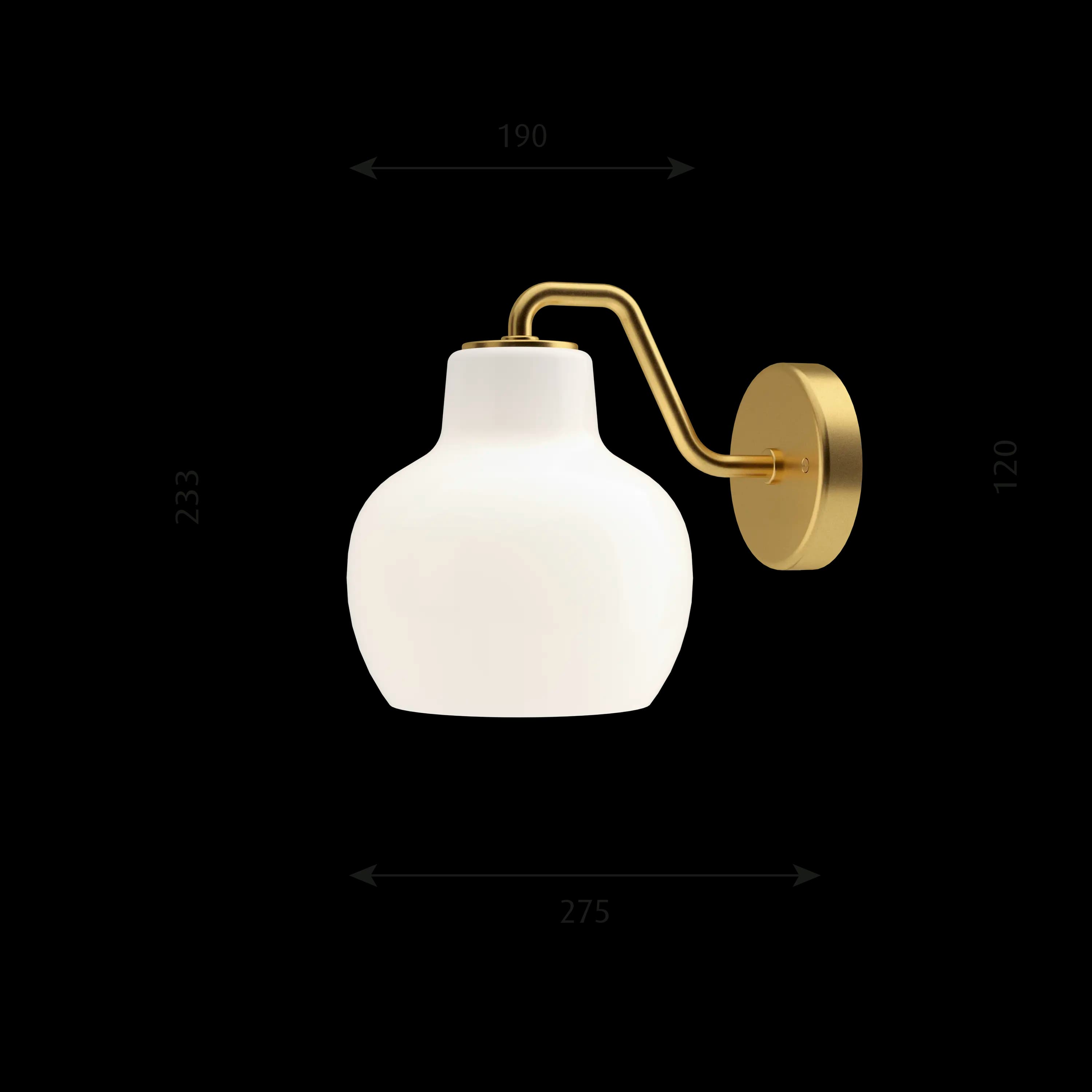 Louis Poulsen VL Ring Crown 1 Wall Lamp Brass/opal glass 1 — фото 9