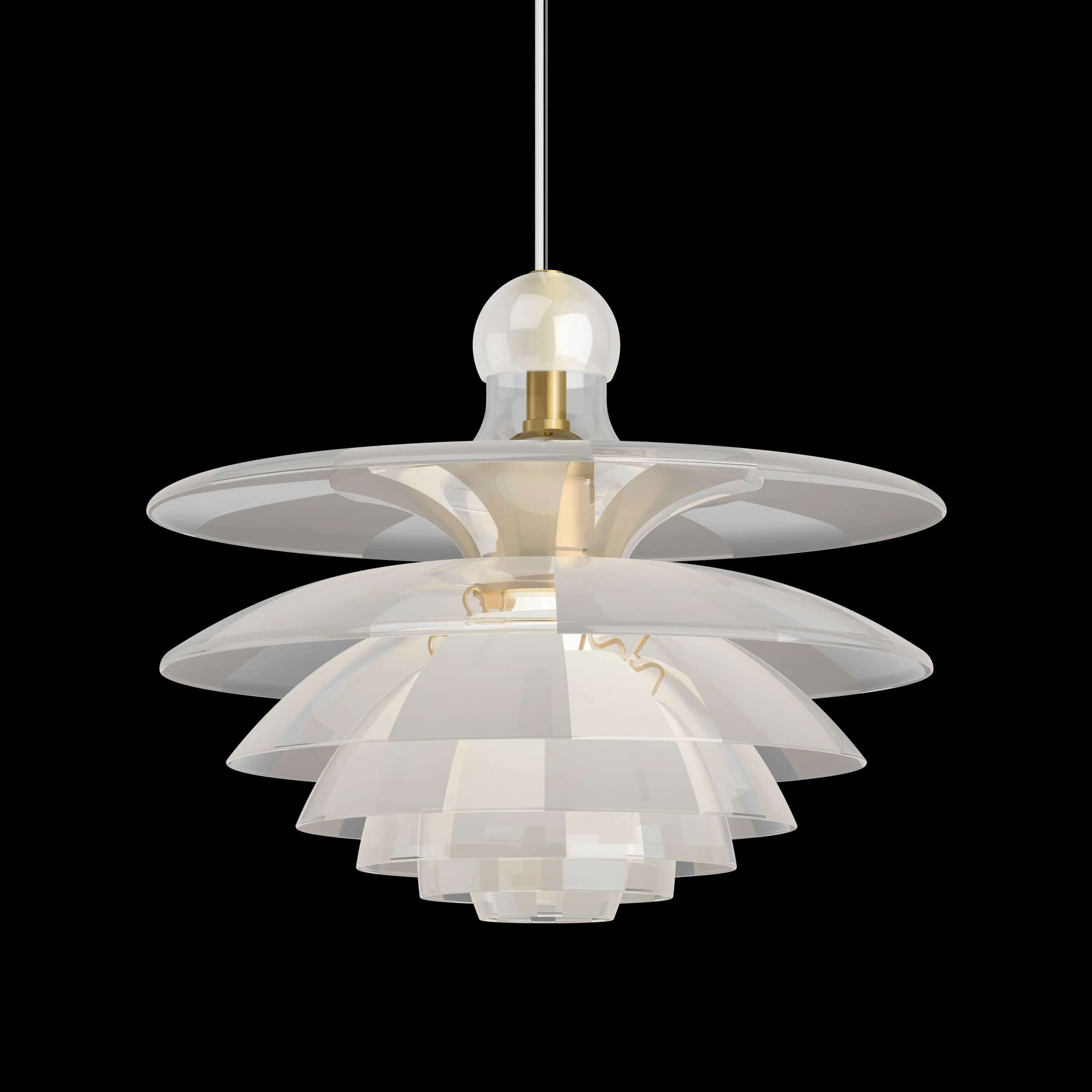 Louis Poulsen PH Septima Clear and matt glass/brass — фото 1