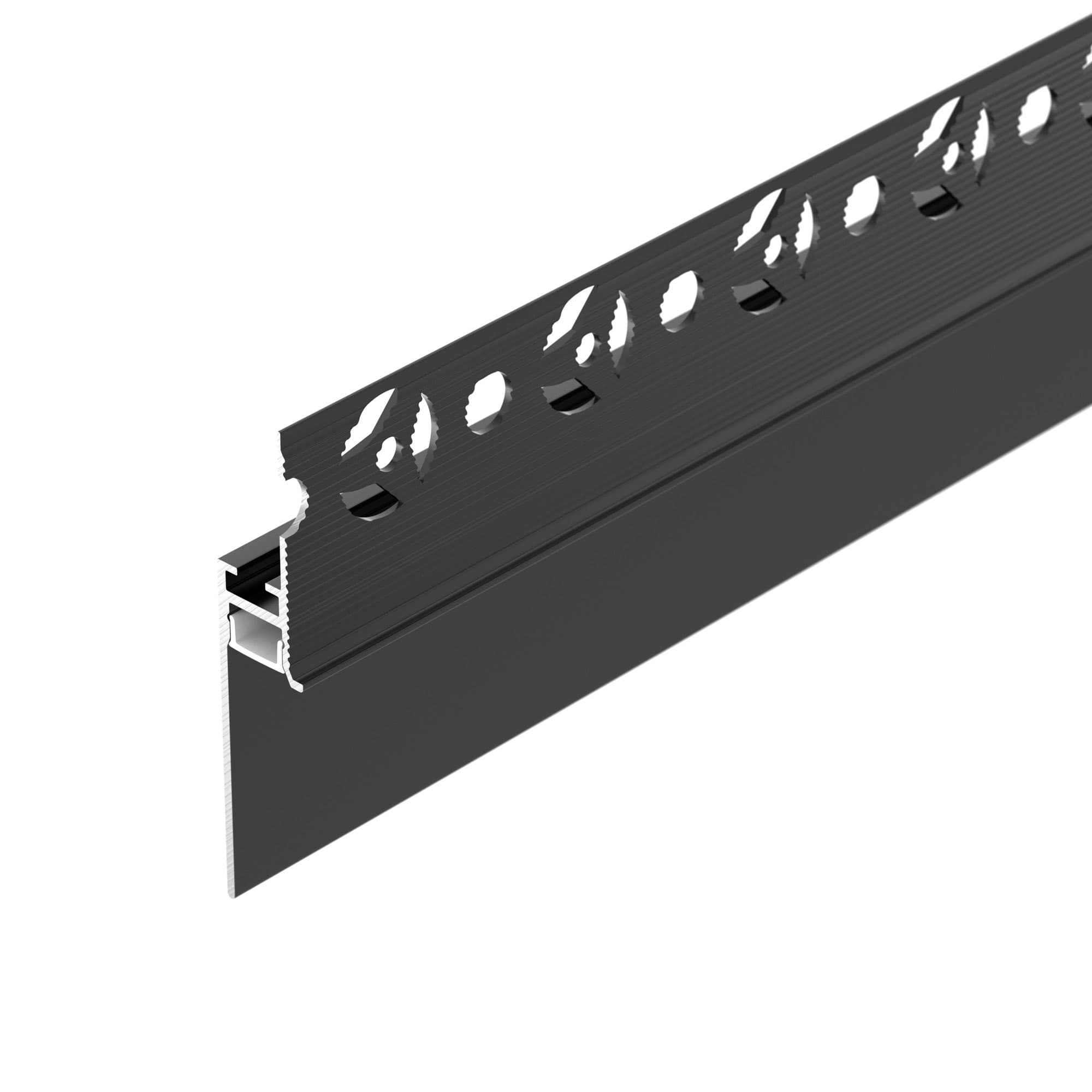 Профиль PLINTUS-FANTOM-H35-2000 BLACK (Arlight, Алюминий) 043665 — фото 1