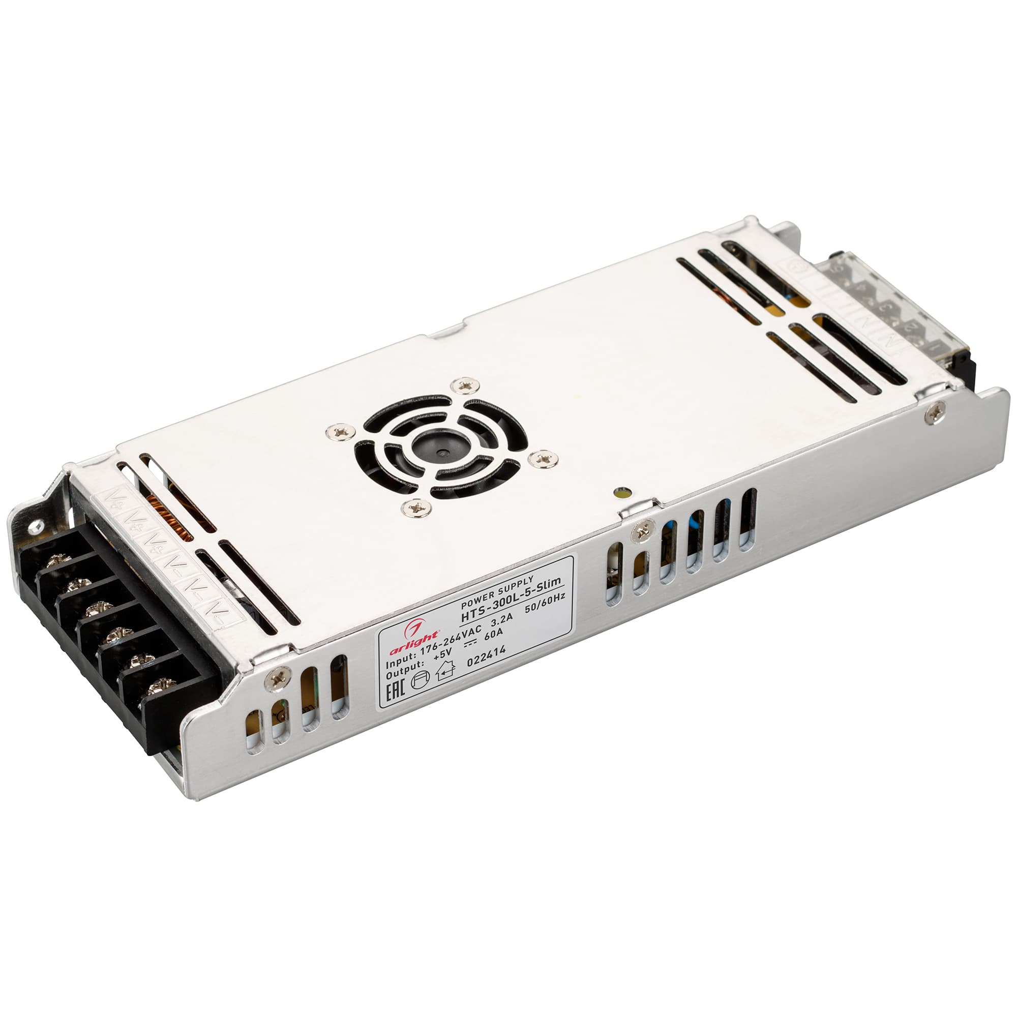 Блок питания HTS-300L-5-Slim (5V, 60A, 300W) (Arlight, IP20 Сетка, 3 года) 022414 — фото 1