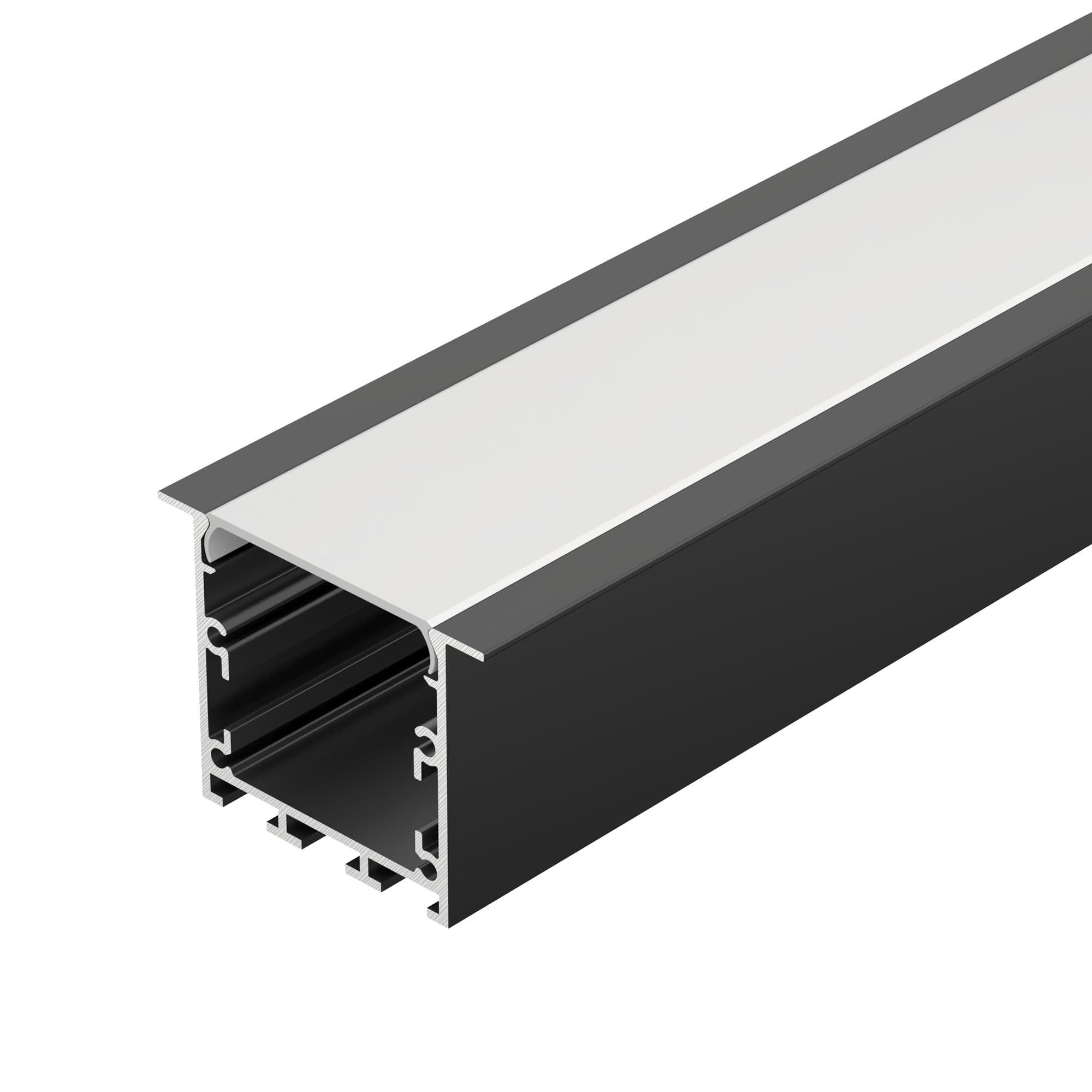 Профиль LINIA49-F-М-2500 BLACK (Arlight, Алюминий) 055395