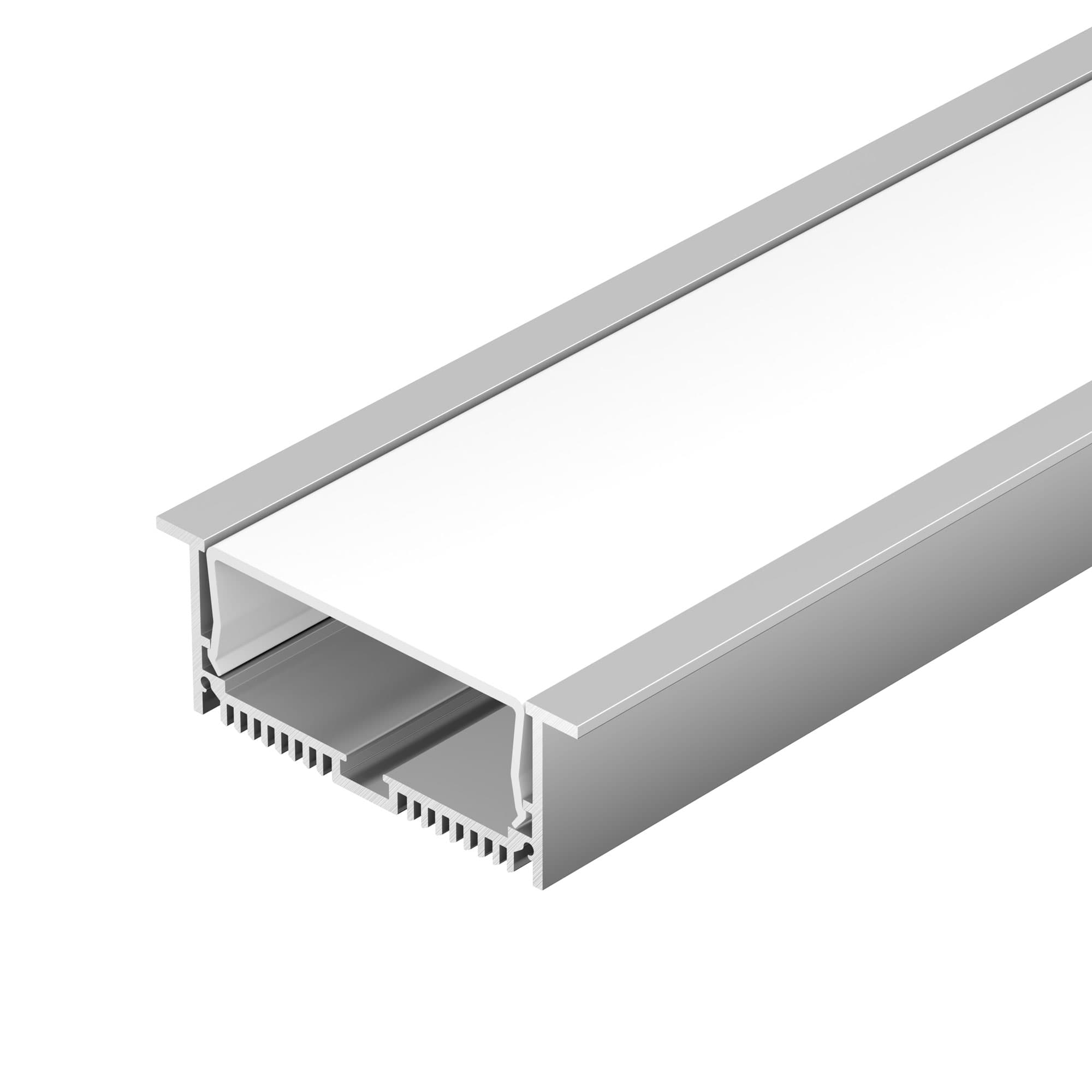 Профиль с экраном SL-LINIA88-F-2500 ANOD+OPAL (Arlight, Алюминий) 020471 Arlight — фото 1