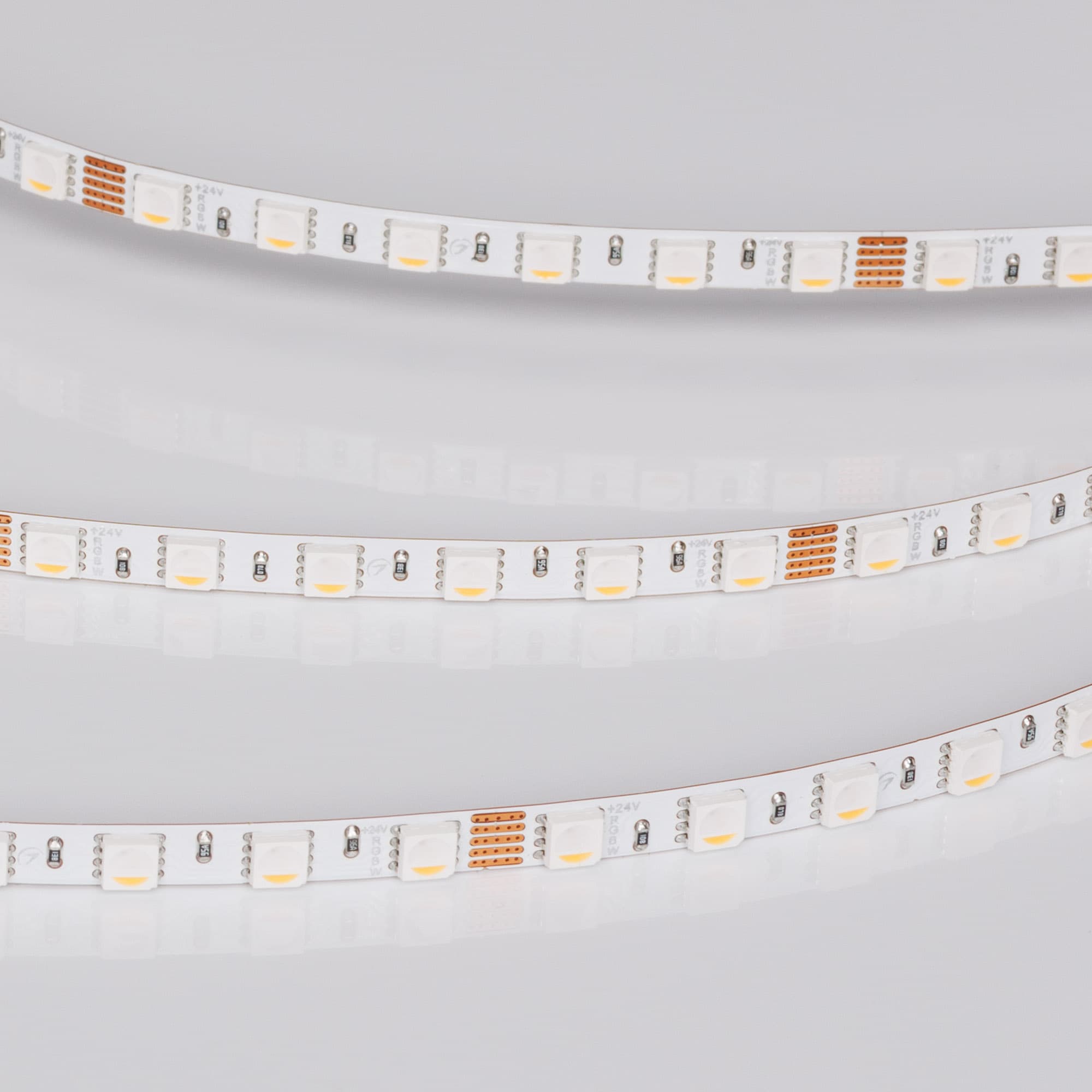 Светодиодная лента RT-H96-5mm 24V RGBW-Warm-4-in-1 (10 W/m, IP20, 5m) (Arlight, узкая) 058435 — фото 5
