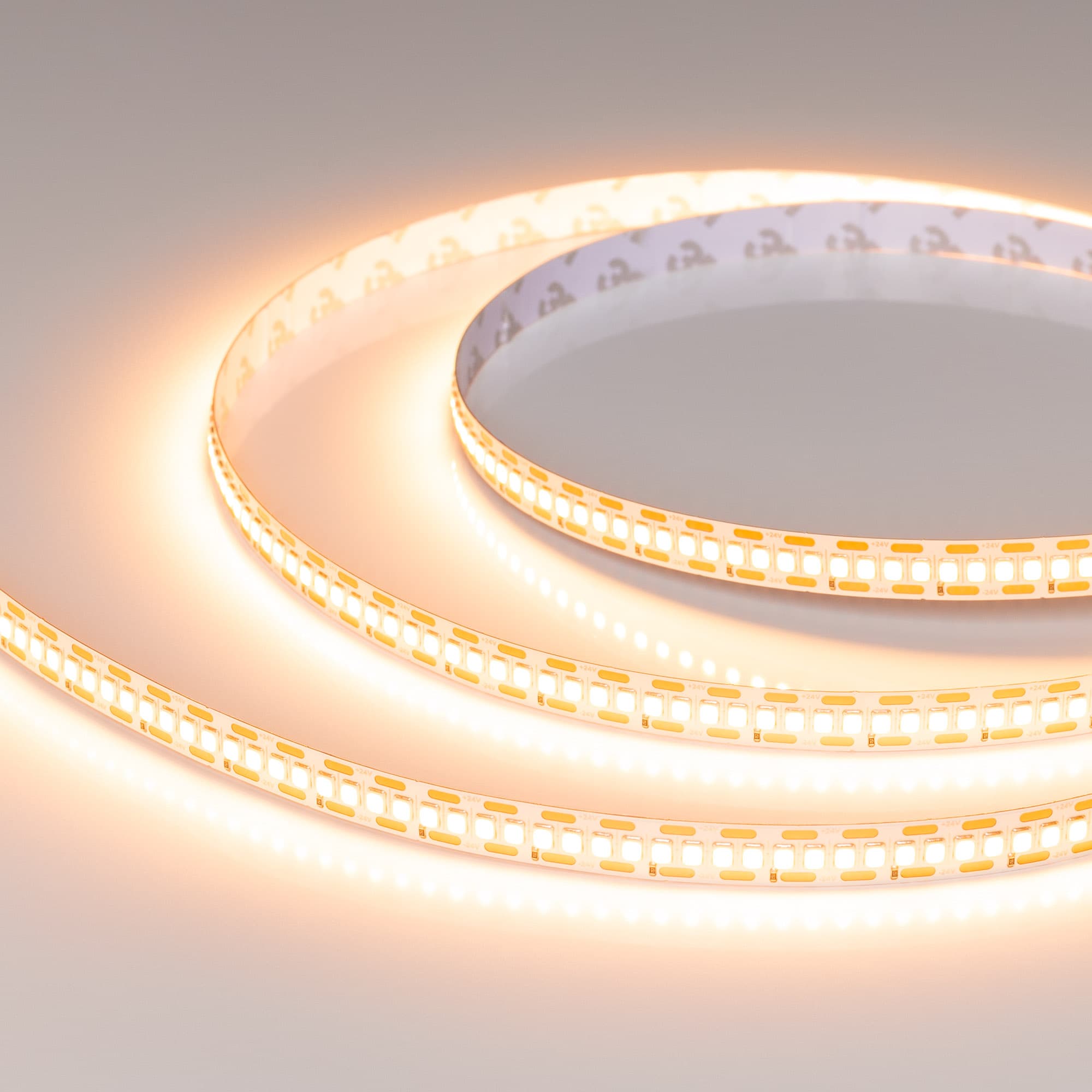 Светодиодная лента FC-A240-10mm 24V Warm2400-CX1 (24 W/m, IP20, 5m) (Arlight, резка 1 светодиод) 059181 — фото 1