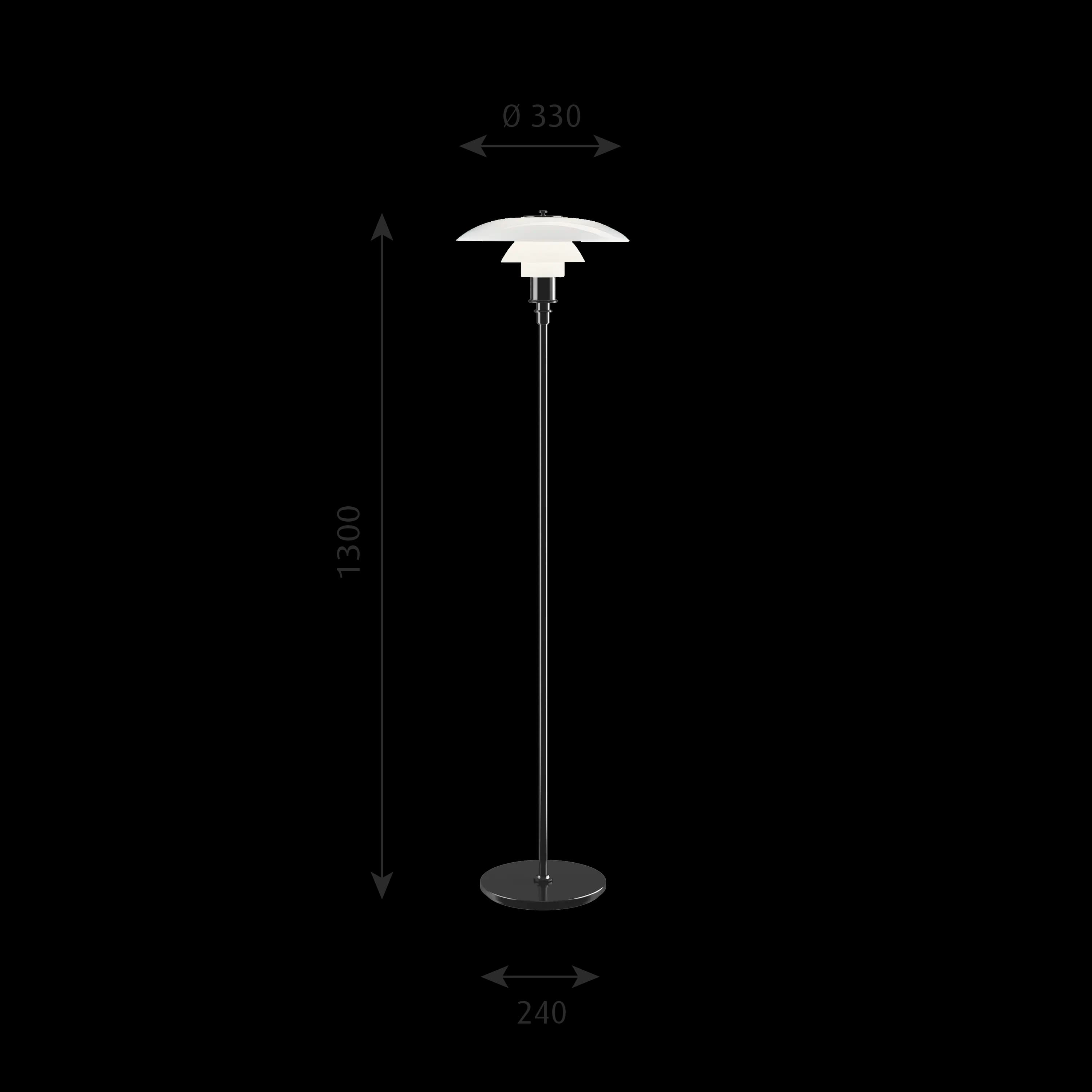 Louis Poulsen PH 3½-2½ Floor Lamp Black metallised — фото 8