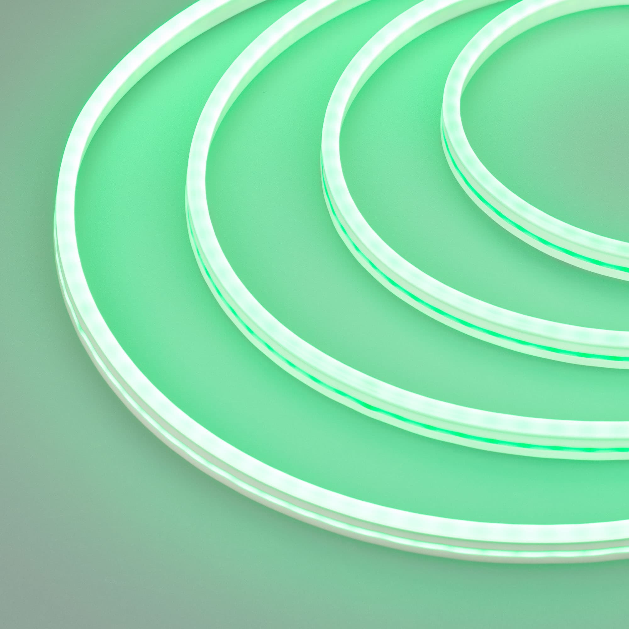 Образец Гибкий неон GALAXY-1206-5000CFS-2835-100 12V Green 0.5M (12x6mm, 12W, IP67) (Arlight, 12 Вт/м, IP67) 030963