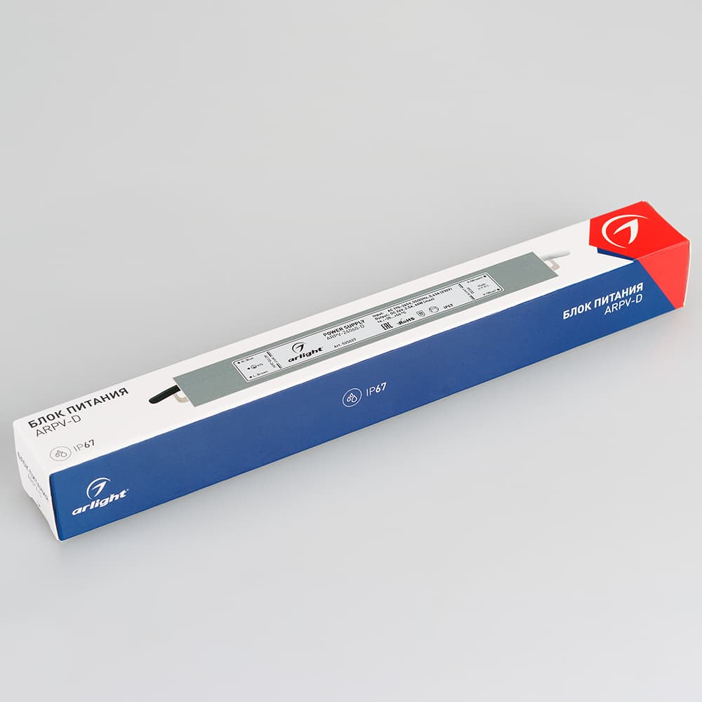 Блок питания ARPV-24060-D (24V, 2.5A, 60W) (Arlight, IP67 Металл, 3 года) 025027 — фото 2