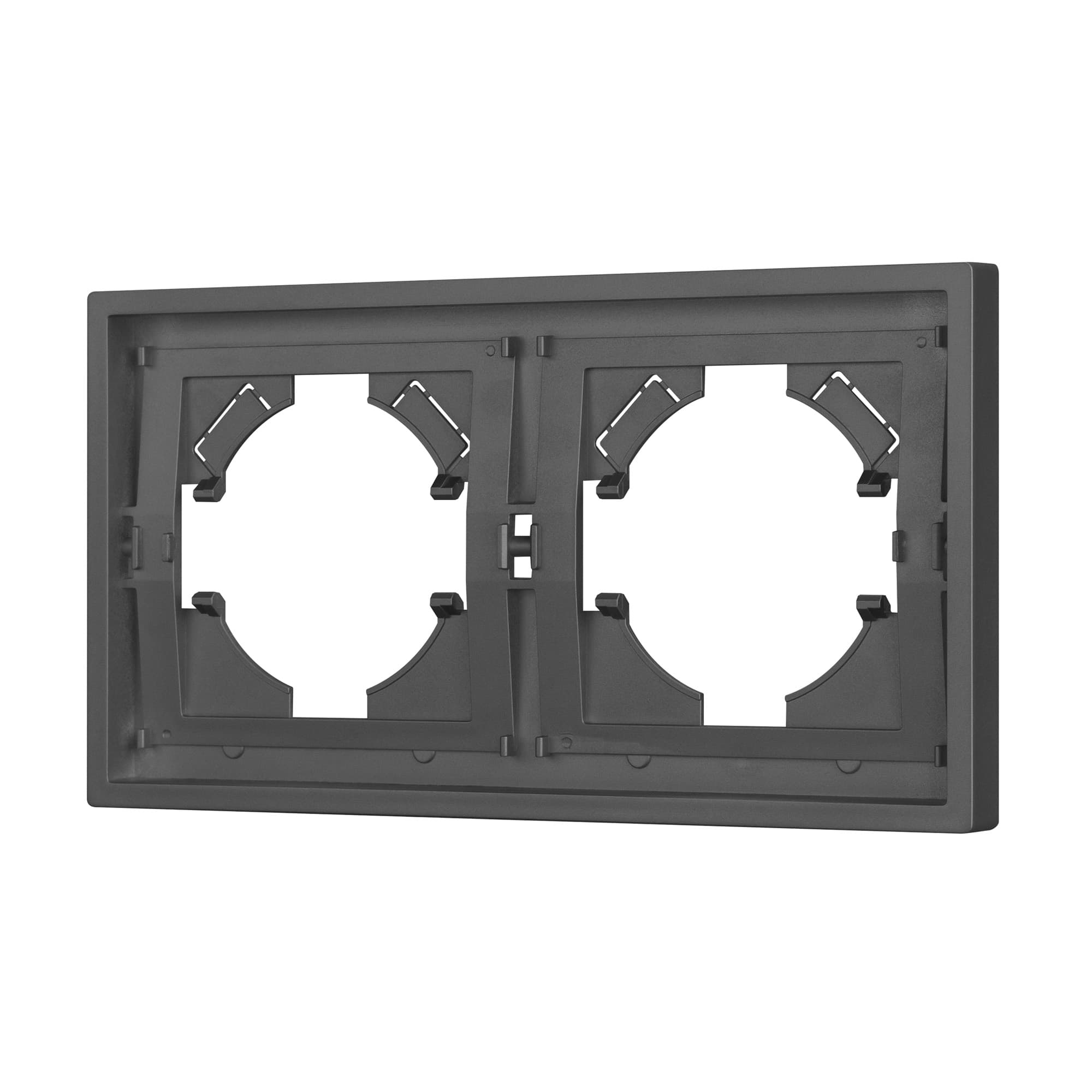 Рамка пластиковая FRM-TENDO-SFPL-2-GR (Arlight, Матовый графитовый) 054648