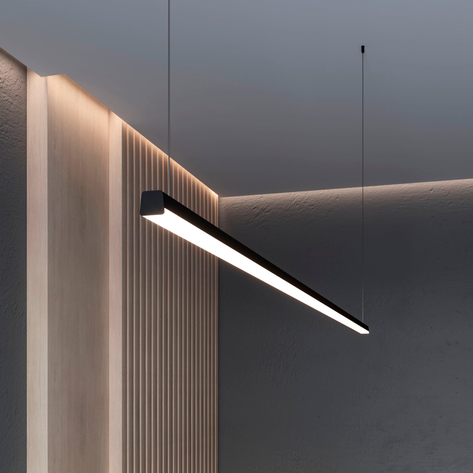 Профиль с экраном LINE-D-3030-2000 SQUARE OLIVE GREY+OPAL (Arlight, Алюминий) 055097 Arlight — фото 6