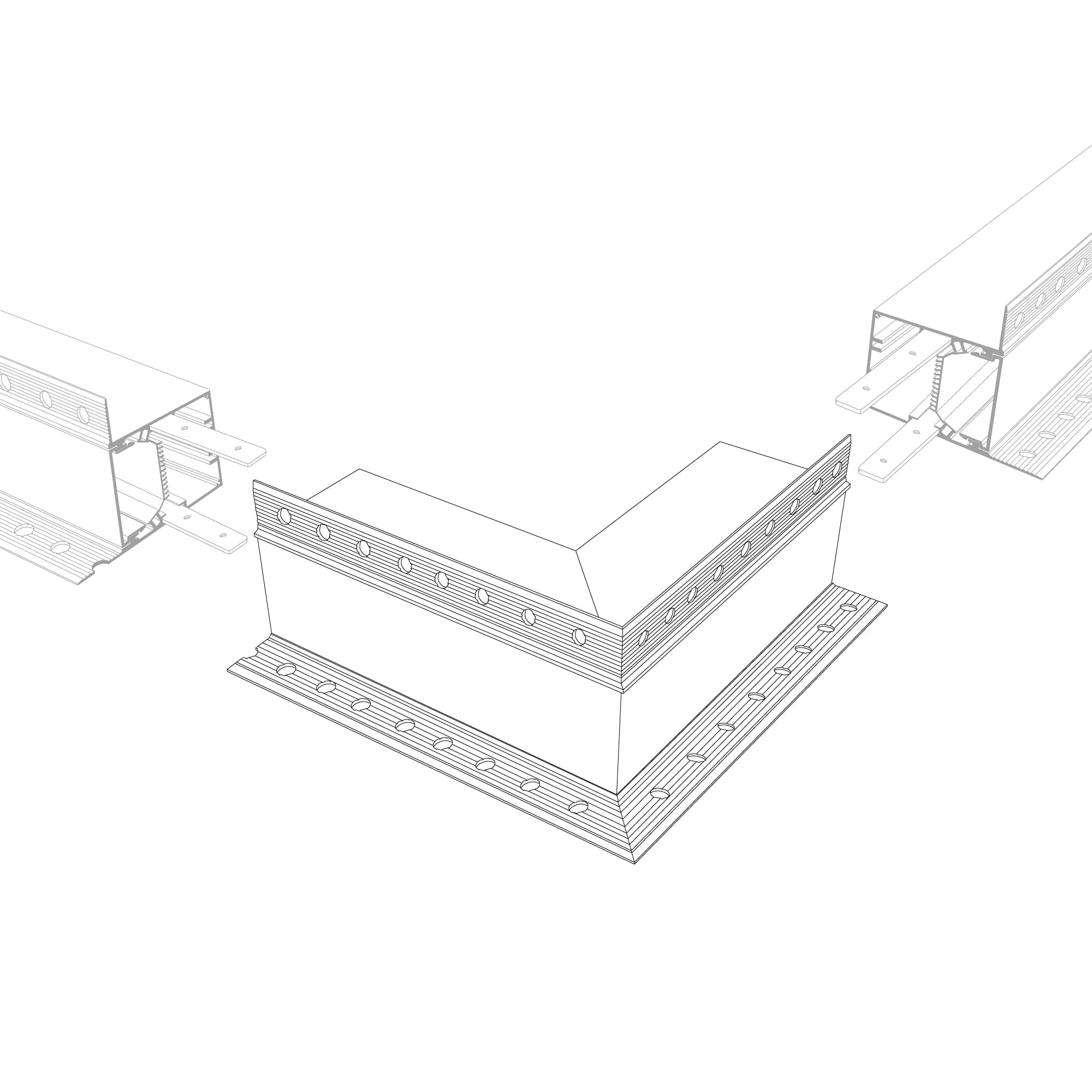 Угол SL-LINIA55-FANTOM-EDGE внешний (Arlight, Металл) 030137 — фото 4
