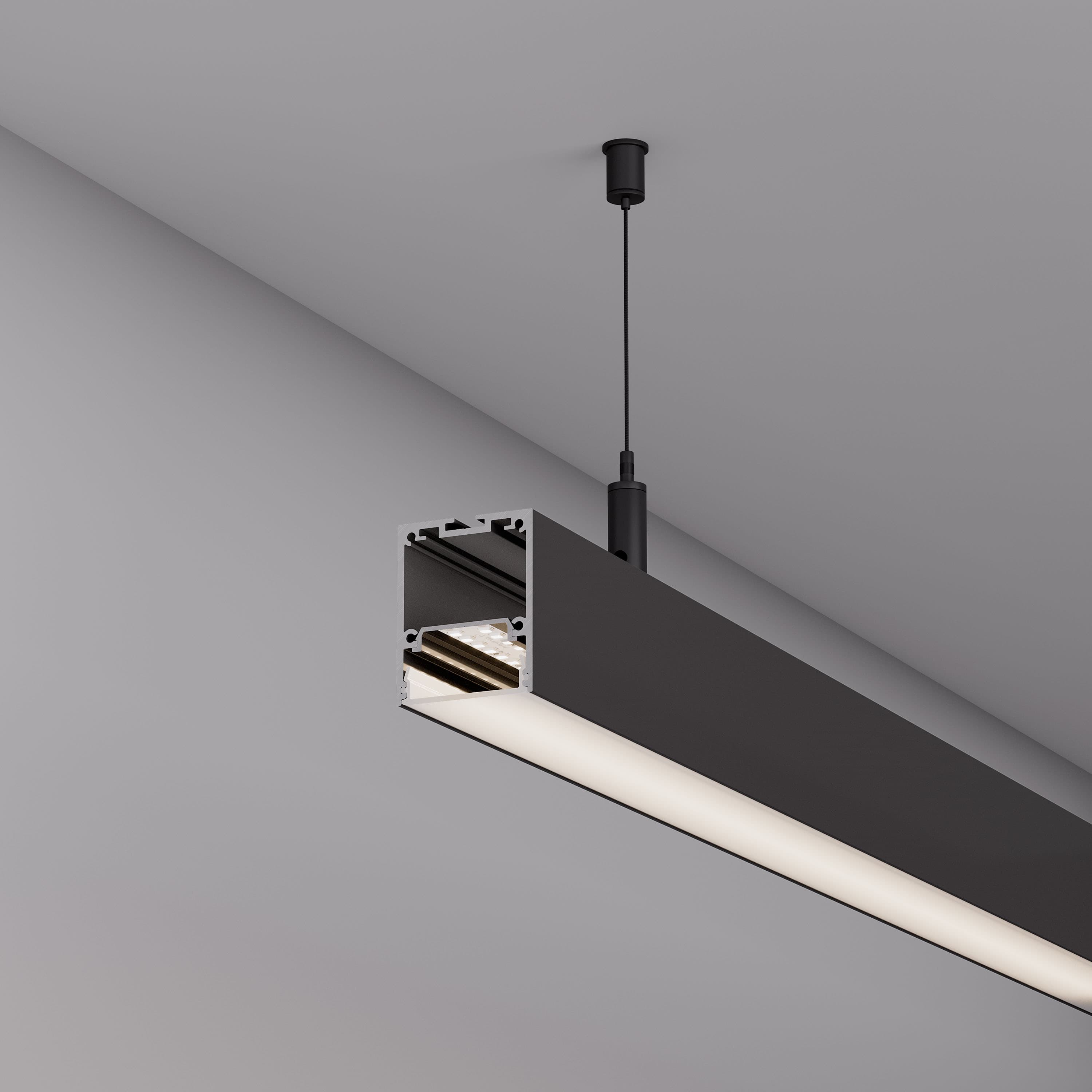 Профиль IP-LINE-4050-2000 BLACK (Arlight, Алюминий) 053898 Arlight — фото 5