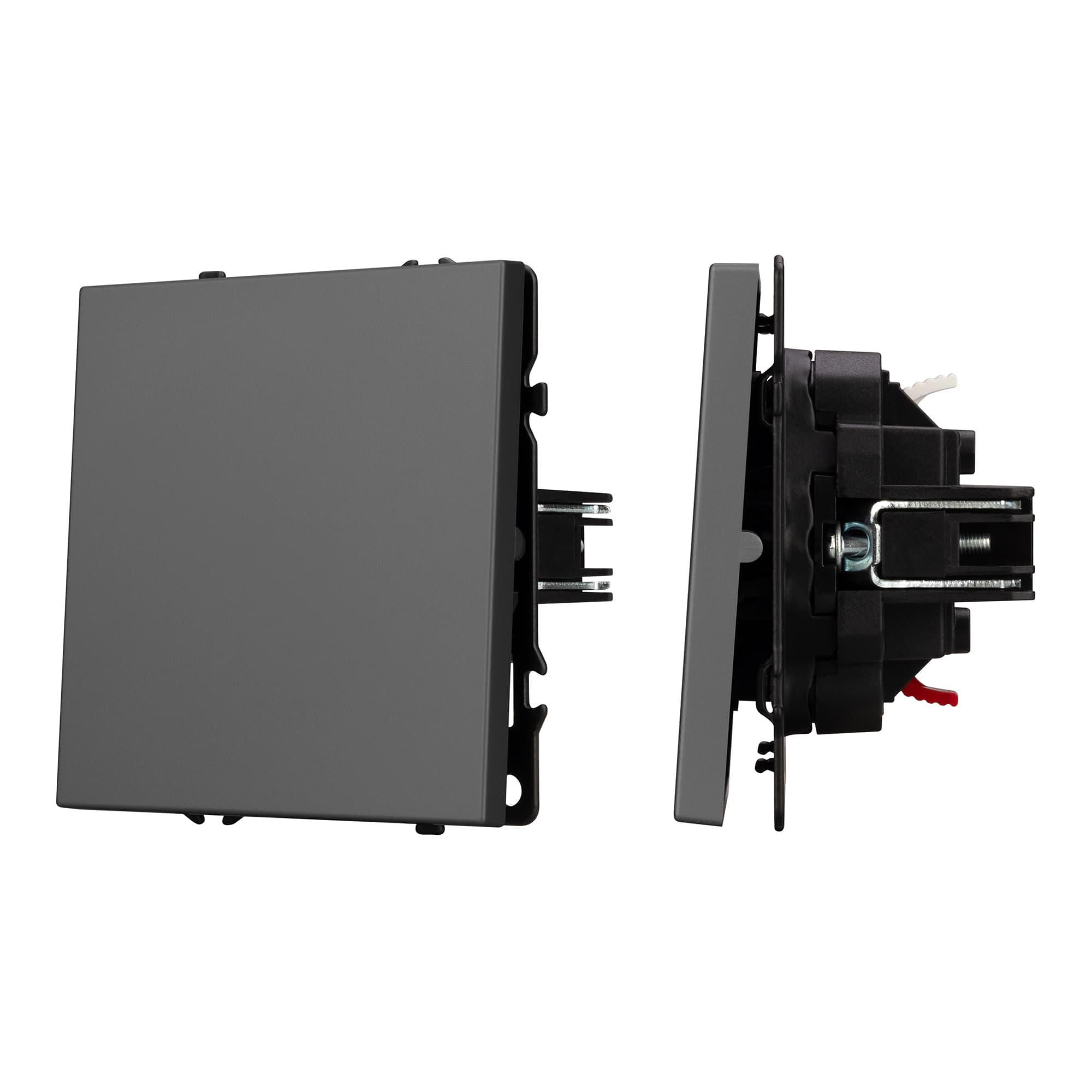 Механизм звонкового выключателя SWT-NOBE-MKR1-SFPL-L-GR (230V, 10A) (Arlight, Серый базальт) 054272