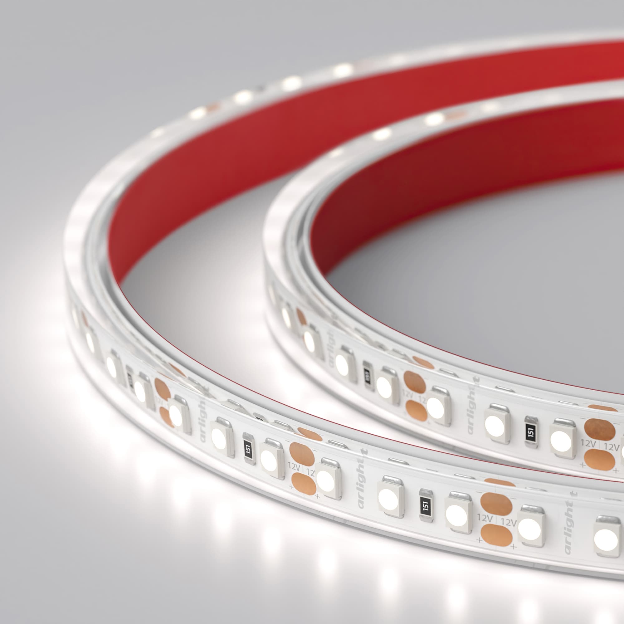 Светодиодная лента RTW 2-5000PS 12V White6000 2x (3528, 600 LED, LUX) (Arlight, 9.6 Вт/м, IP67) 022318 — фото 2