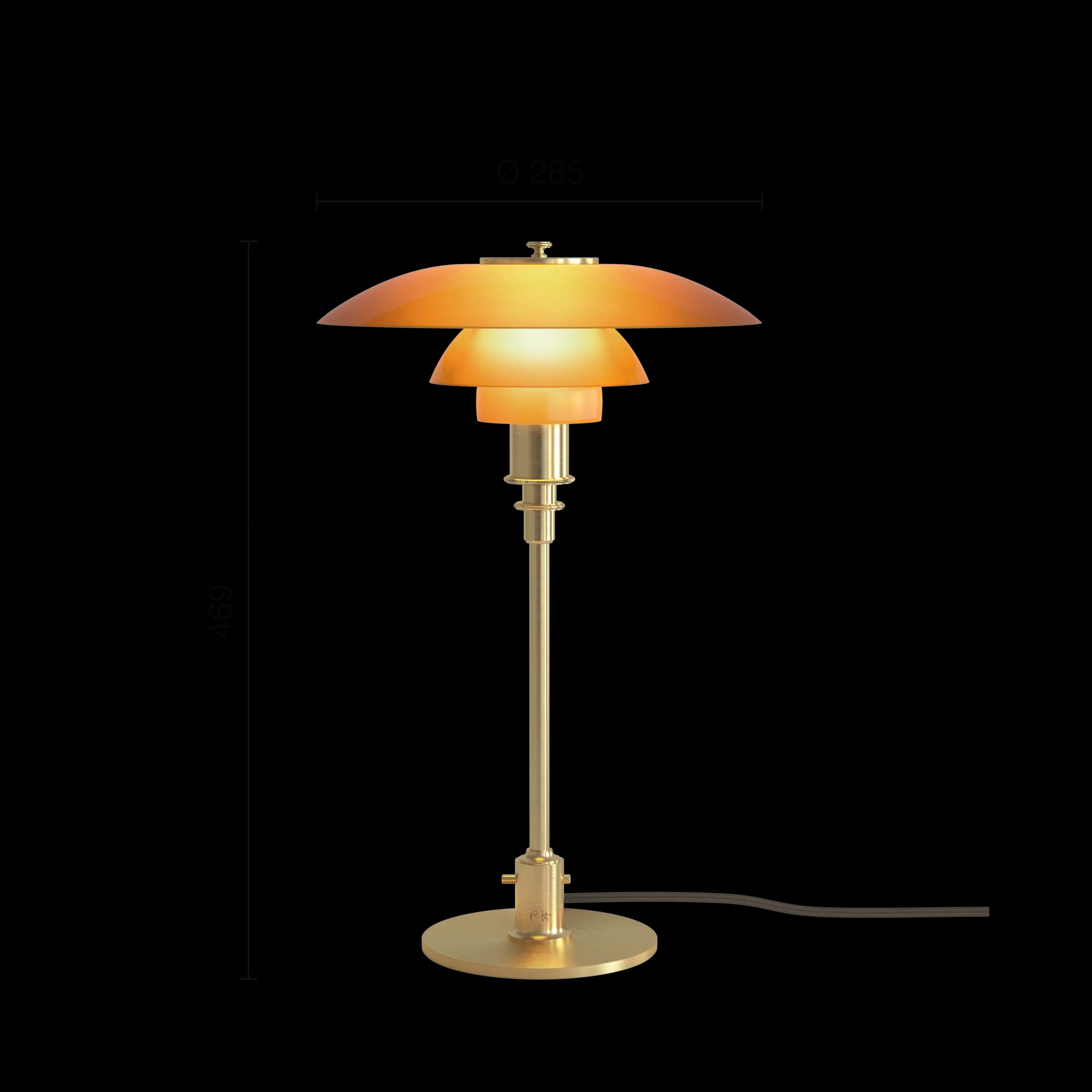 Louis Poulsen PH 3/2 Amber Coloured Glass Table Lamp Amber — фото 2