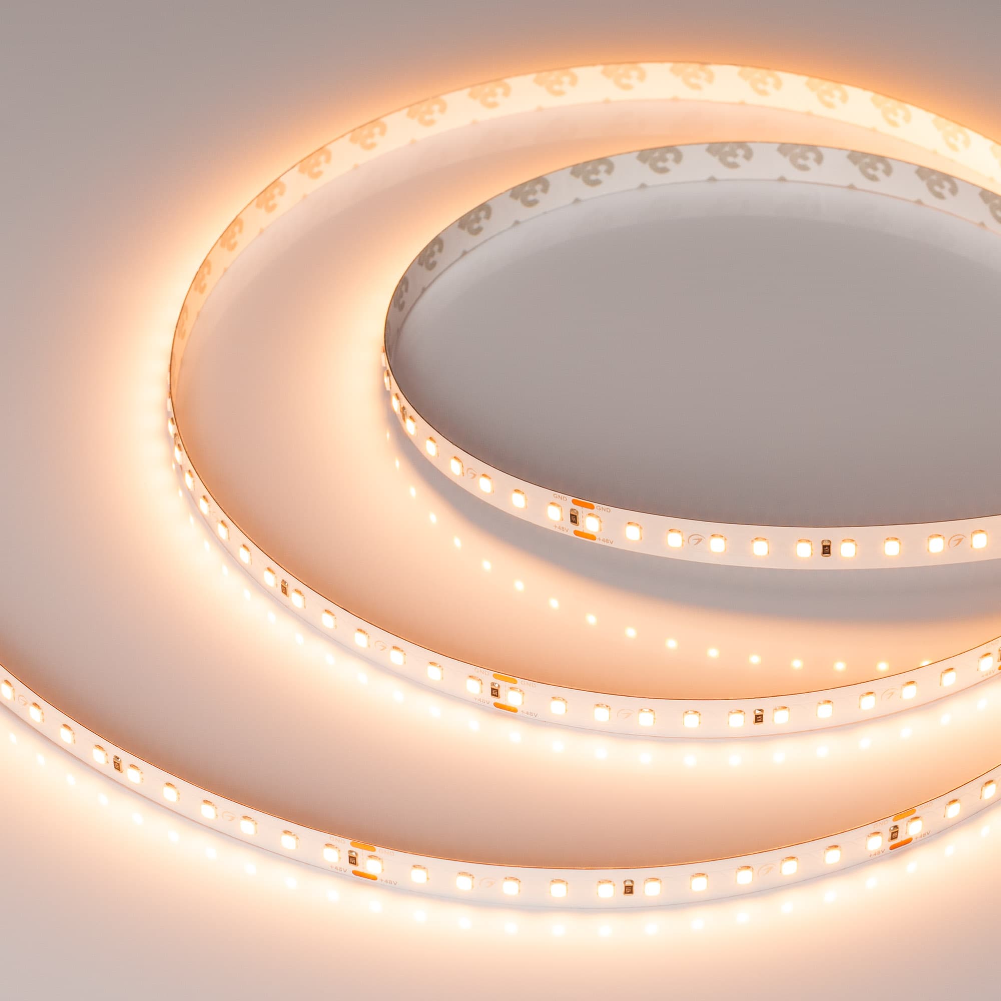 Светодиодная лента UL-A120-10mm 48V Warm2400 (10 W/m, IP20, 30m) (Arlight, Открытый) 053413 — фото 1