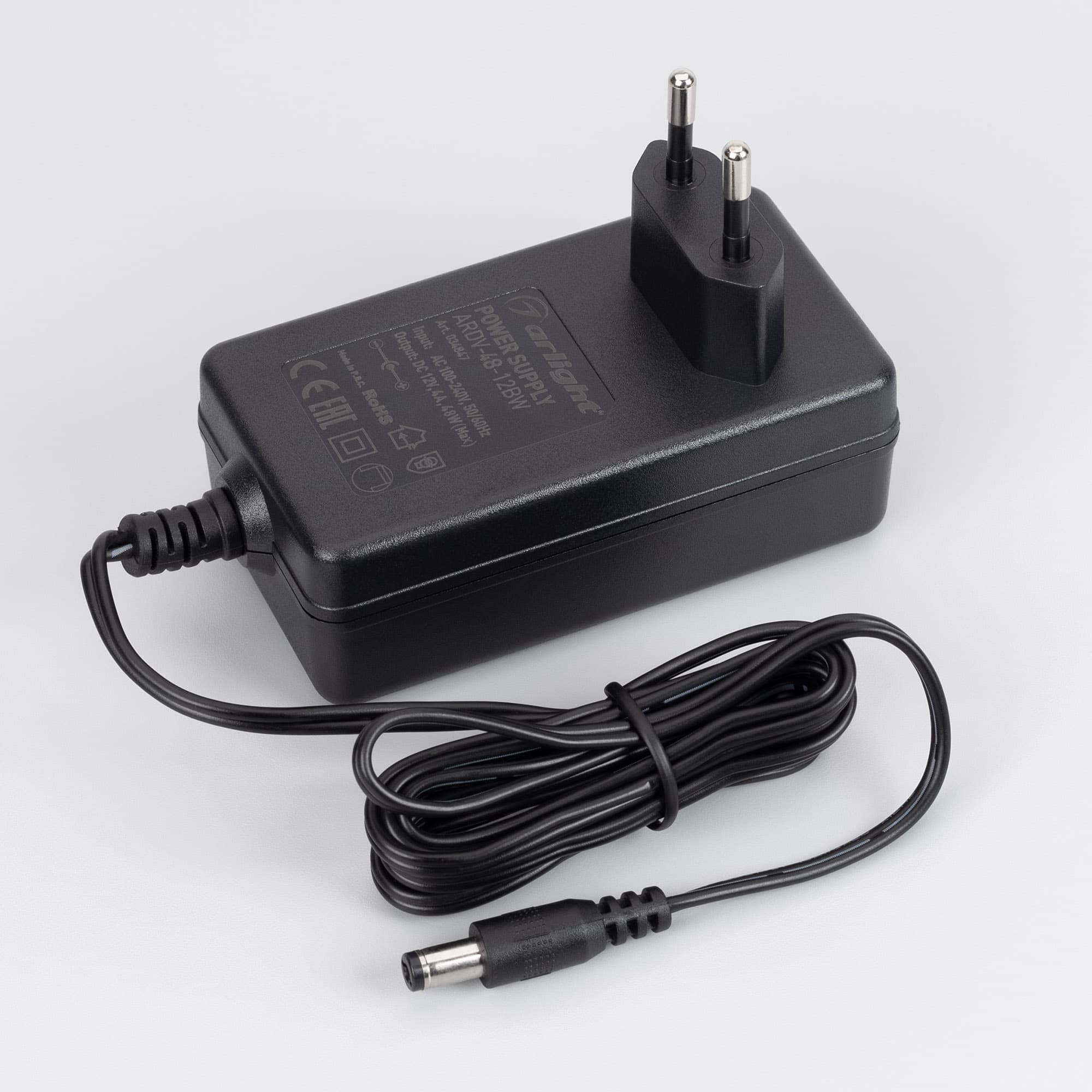 Блок питания ARDV-48-12BW (12V, 4.0A, 48W) (Arlight, Адаптер, 3 года) 034847 Arlight — фото 2