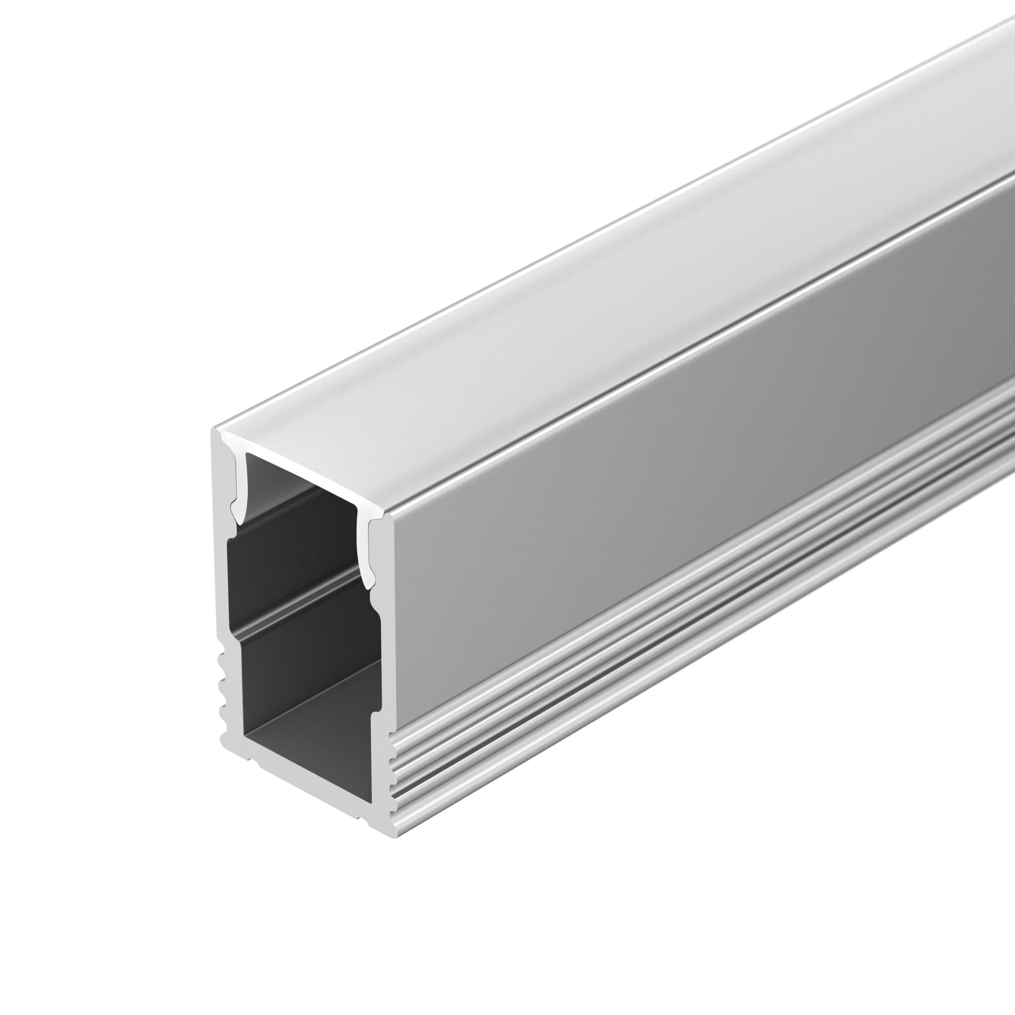 Профиль с экраном SL-MINI-8-H12-2000 ANOD+OPAL (Arlight, Алюминий) 036833 — фото 1