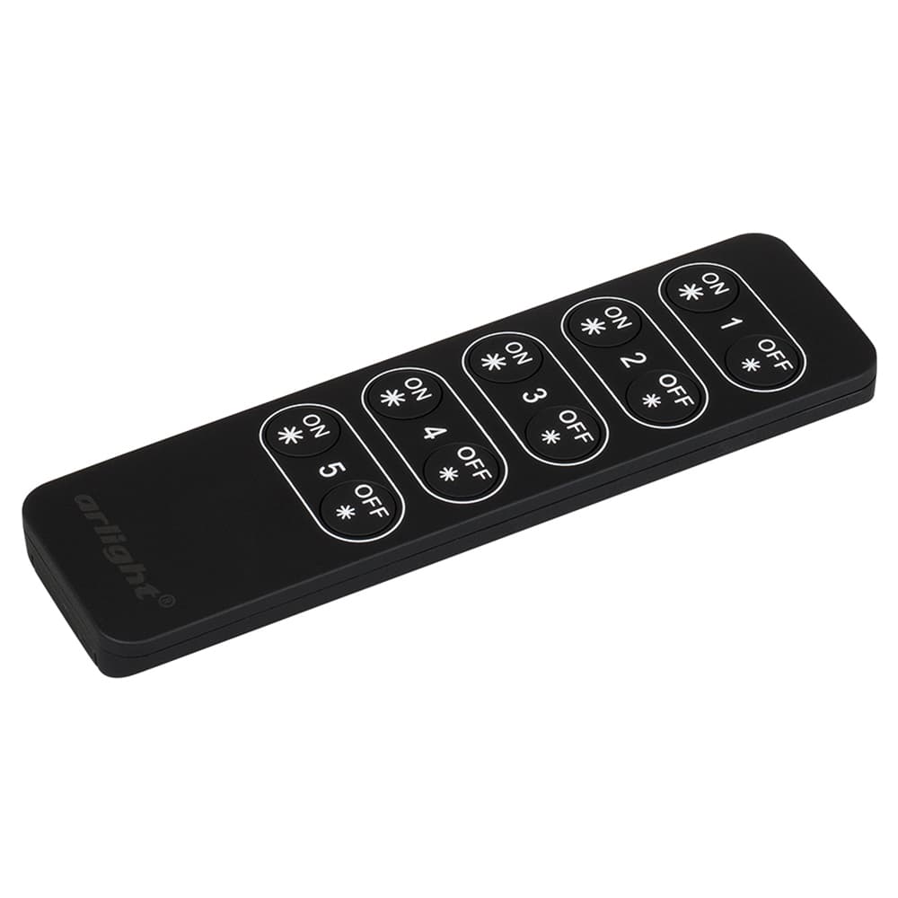 Пульт SR-2833K5 Black (диммер 5 зон) (Arlight, IP20 Пластик, 3 года) 019028 Arlight — фото 1