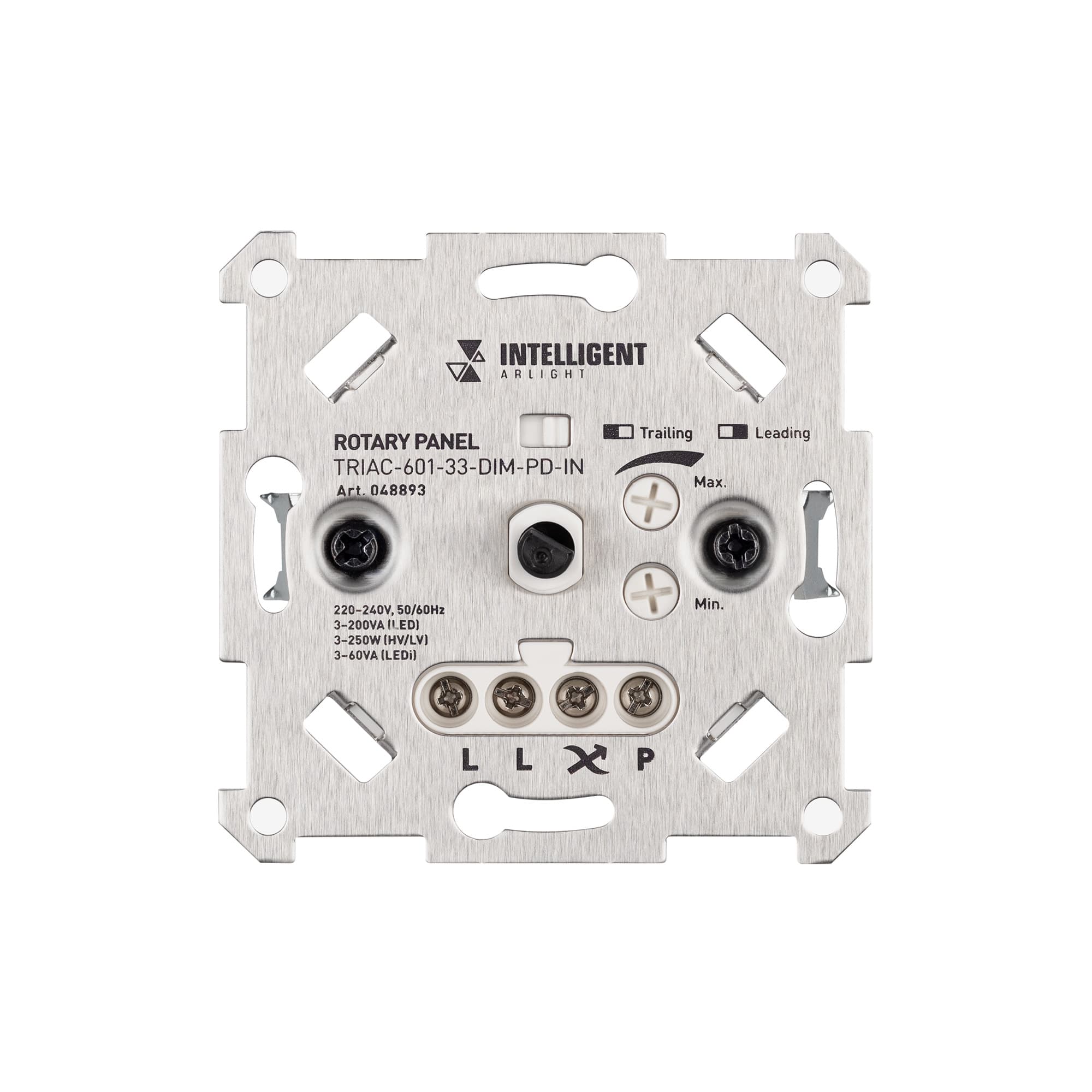 INTELLIGENT ARLIGHT Роторная панель TRIAC-601-33-DIM-PD-IN (230V, 1x1A, Механизм) (IARL, IP20 Металл, 3 года) 048893 Arlight — фото 3