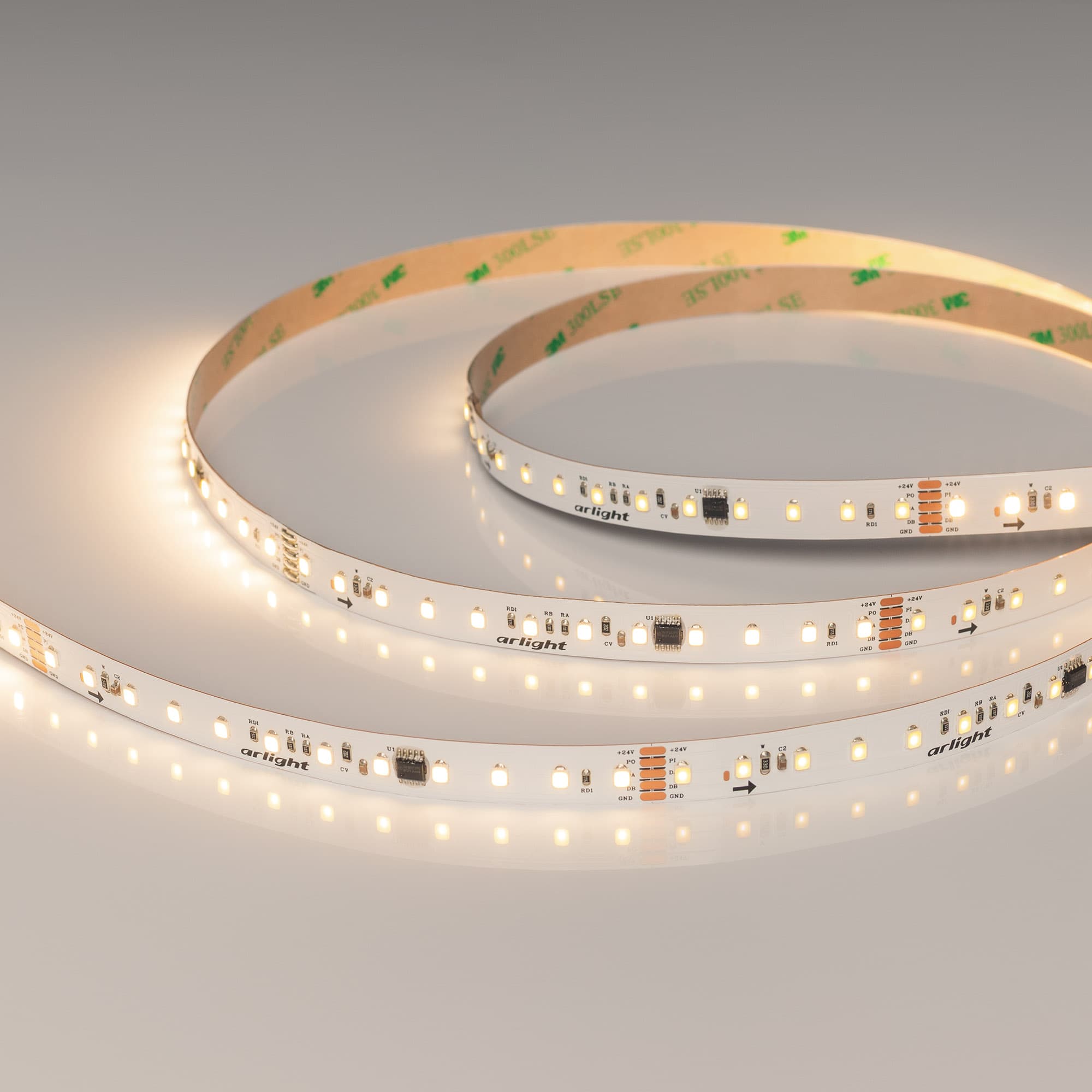 Светодиодная лента DMX-A96-12mm 24V Warm3000-PX12 (14 W/m, IP20, 5m) (Arlight, CRI>90) 058173 — фото 1