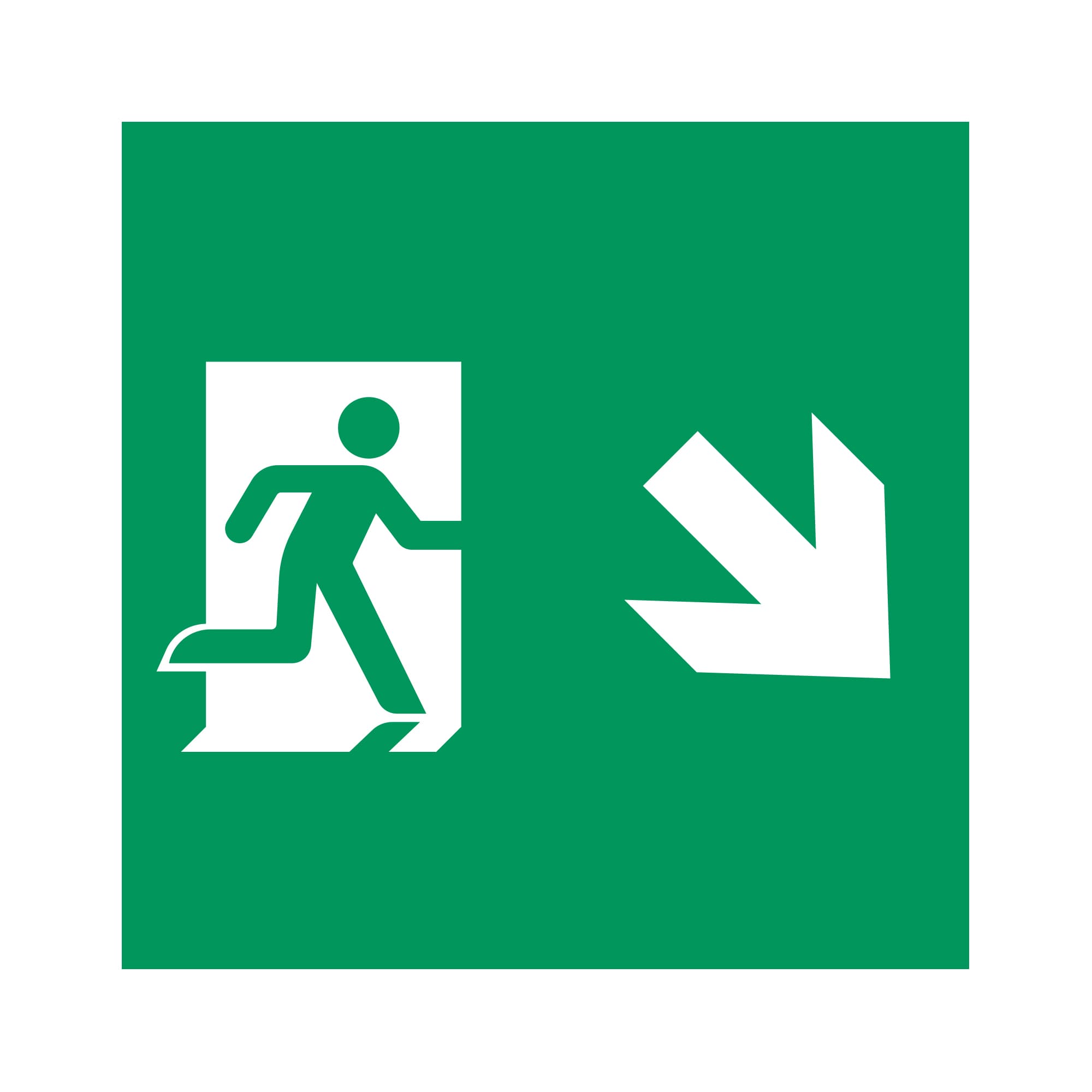 Пиктограмма EMGP-MARK-MA-RDOWN (Человек, Вниз-Вправо) (Arlight, Пластик) 059839