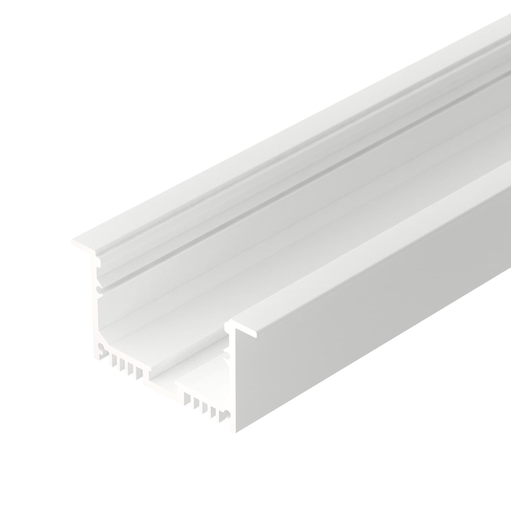 Профиль с экраном SL-LINIA62-F-2500 WHITE+OPAL (Arlight, Алюминий) 021374 — фото 2