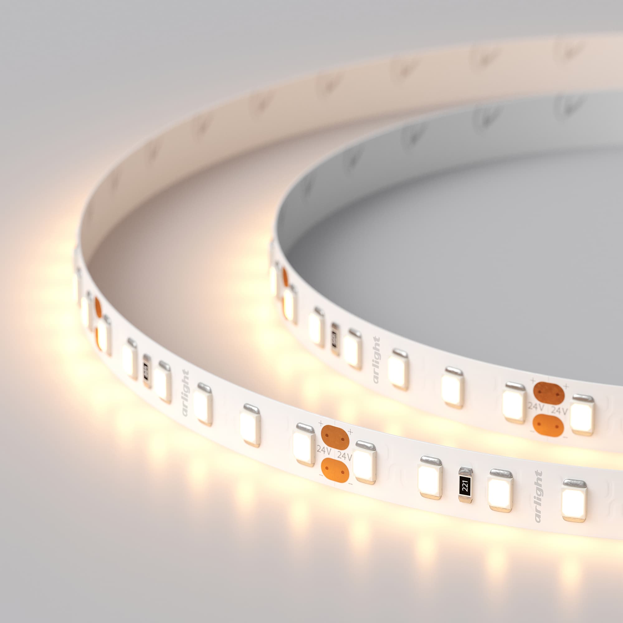 Светодиодная лента RT 2-5000 24V Warm2700 2x (2835, 600 LED, PRO) (Arlight, 14.4 Вт/м, IP20) 015699 — фото 3
