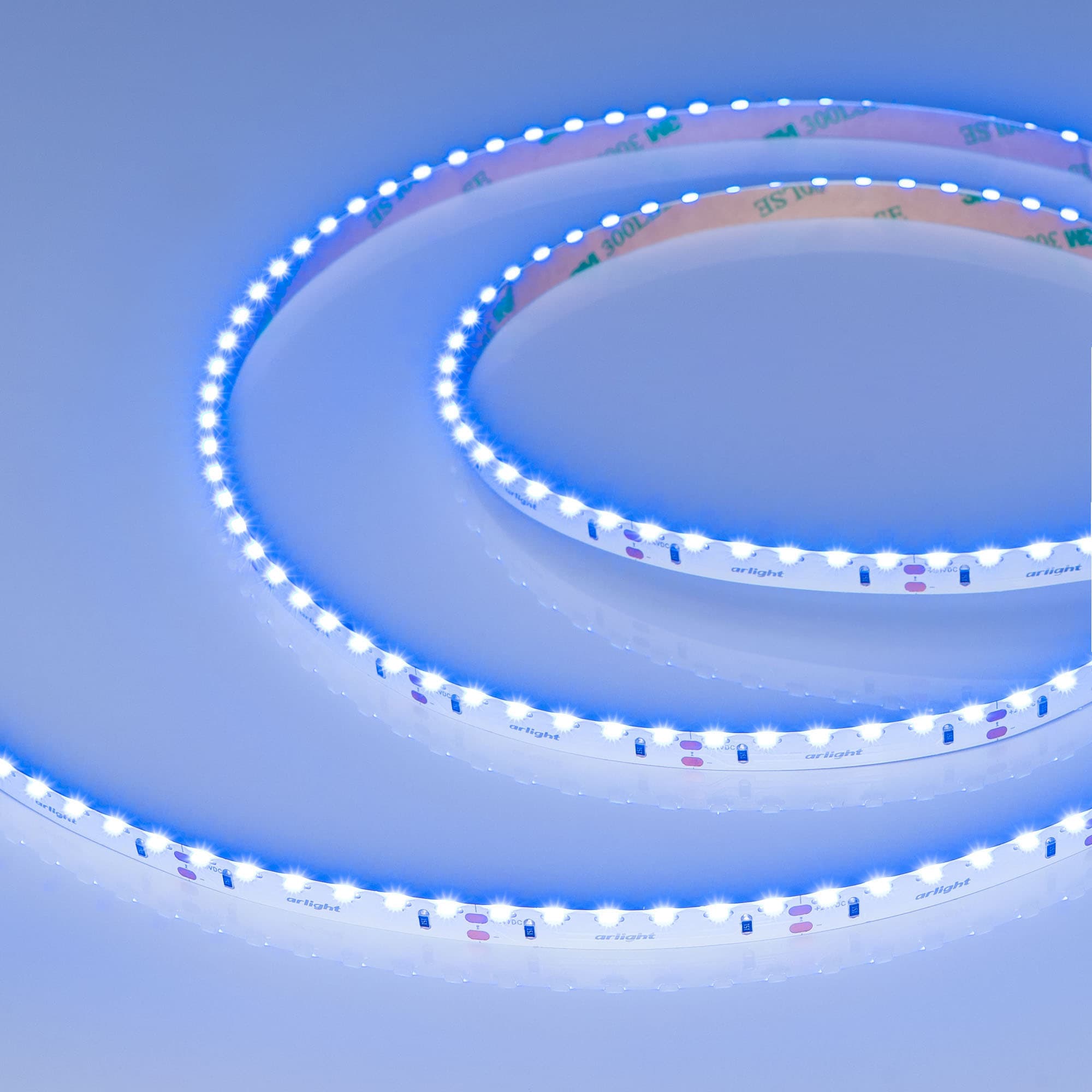 Светодиодная лента RS-S120-8mm 24V Blue (9.6 W/m, IP20, 3014, 5m) (Arlight, боковое свечение) 037153 — фото 2