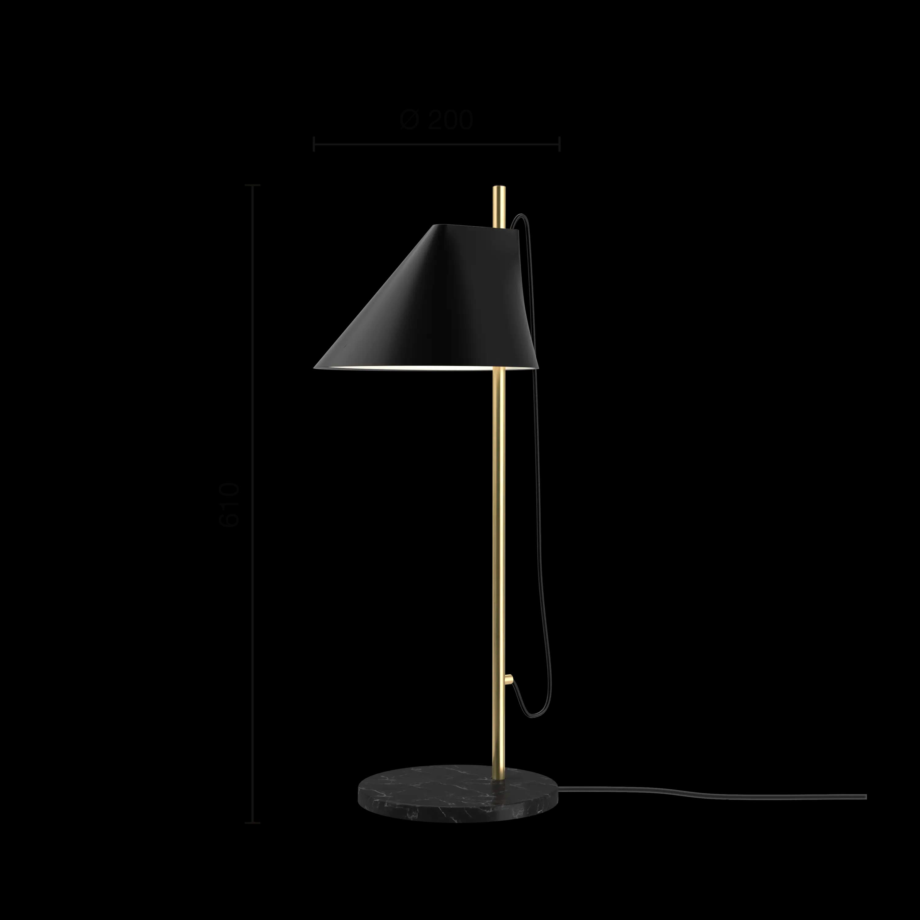 Louis Poulsen Yuh Table Lamp Brass/black — фото 3