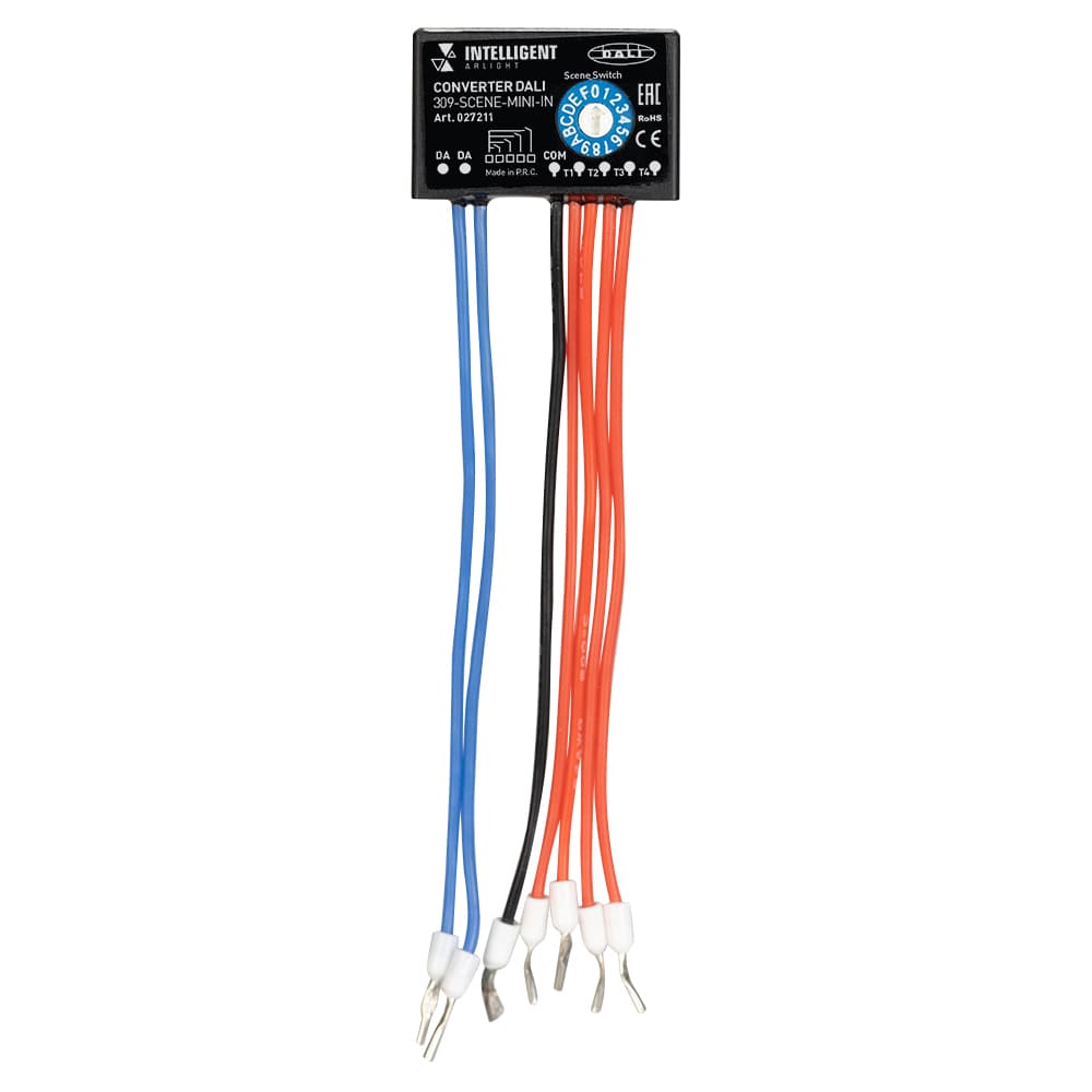 INTELLIGENT ARLIGHT Конвертер DALI-309-SCENES-MINI-IN (DALI bus) (IARL, Пластик) 027211 — фото 2