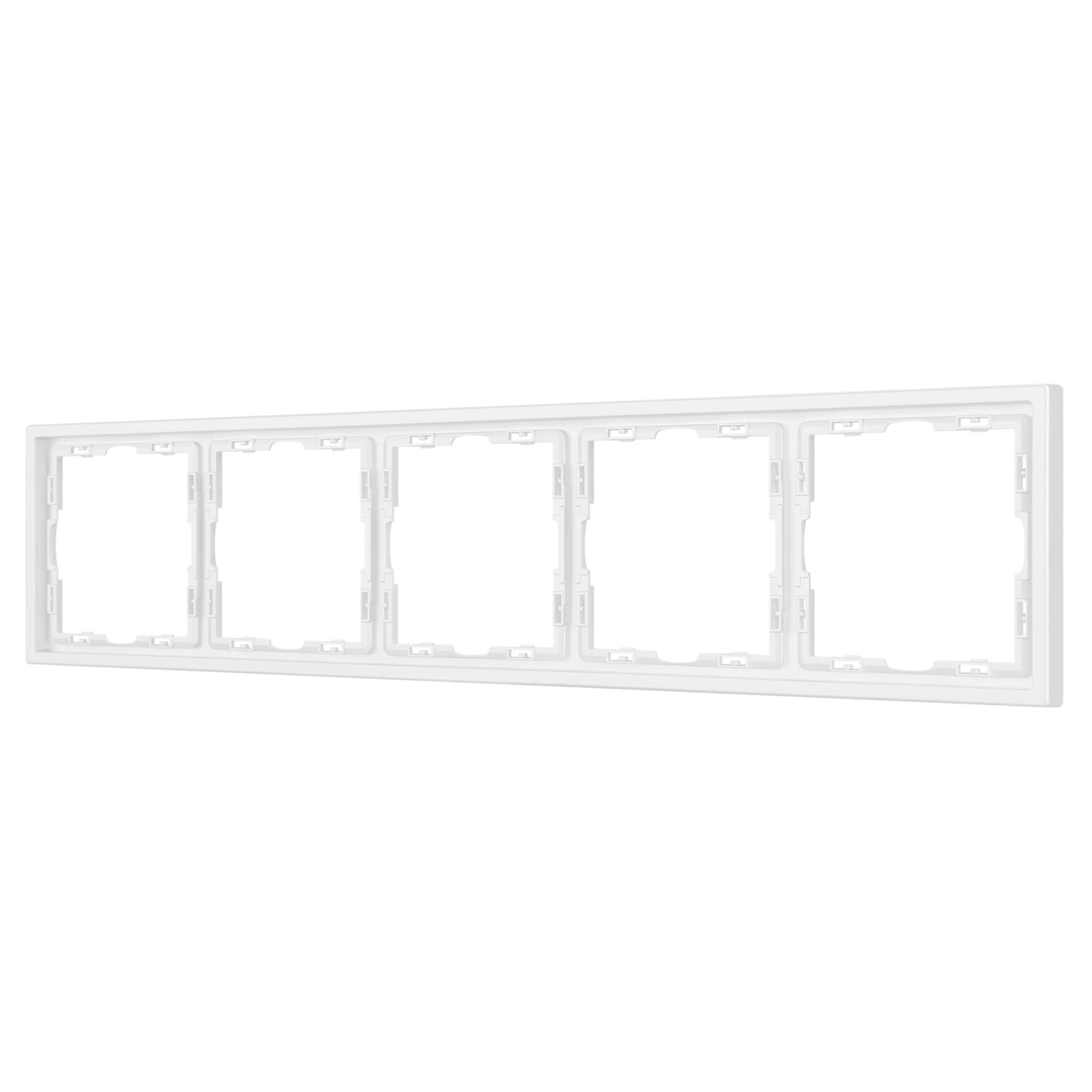 Рамка пластиковая FRM-NOBE-SFPL-5-WH (Arlight, Белый кварц) 054227